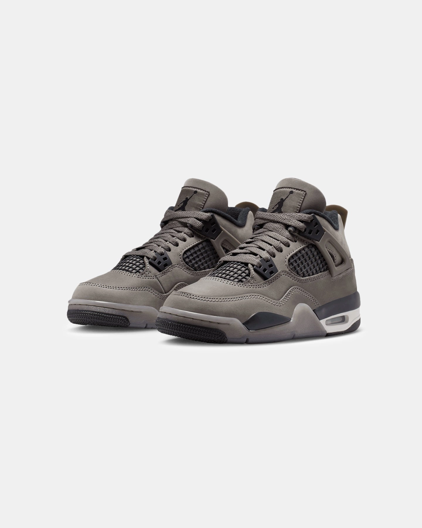 Low Profile Collar Padding Jordan Kids' Air Jordan 4 Retro "Cave Stone and Black"(GS) Cave Stone