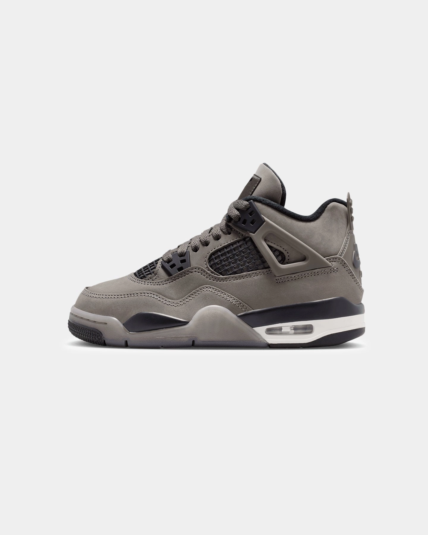 Jordan Kids' Air Jordan 4 Retro "Cave Stone and Black"(GS) Cave Stone Metallic Seamless Internal Structure