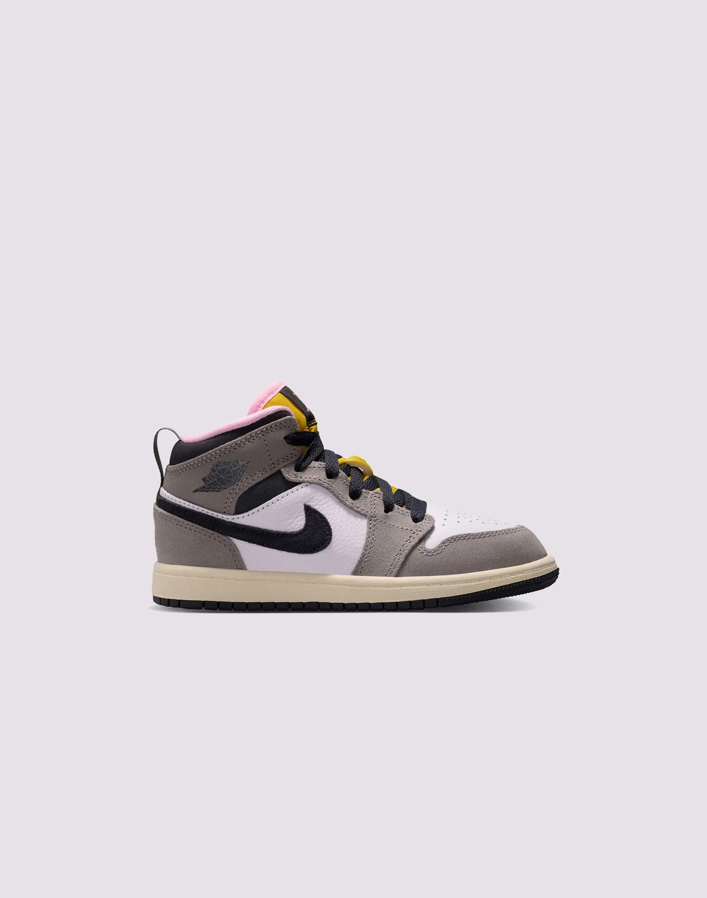 Contoured Heel Clip Wedge Sole Jordan Air Jordan 1 Mid Pre-School
