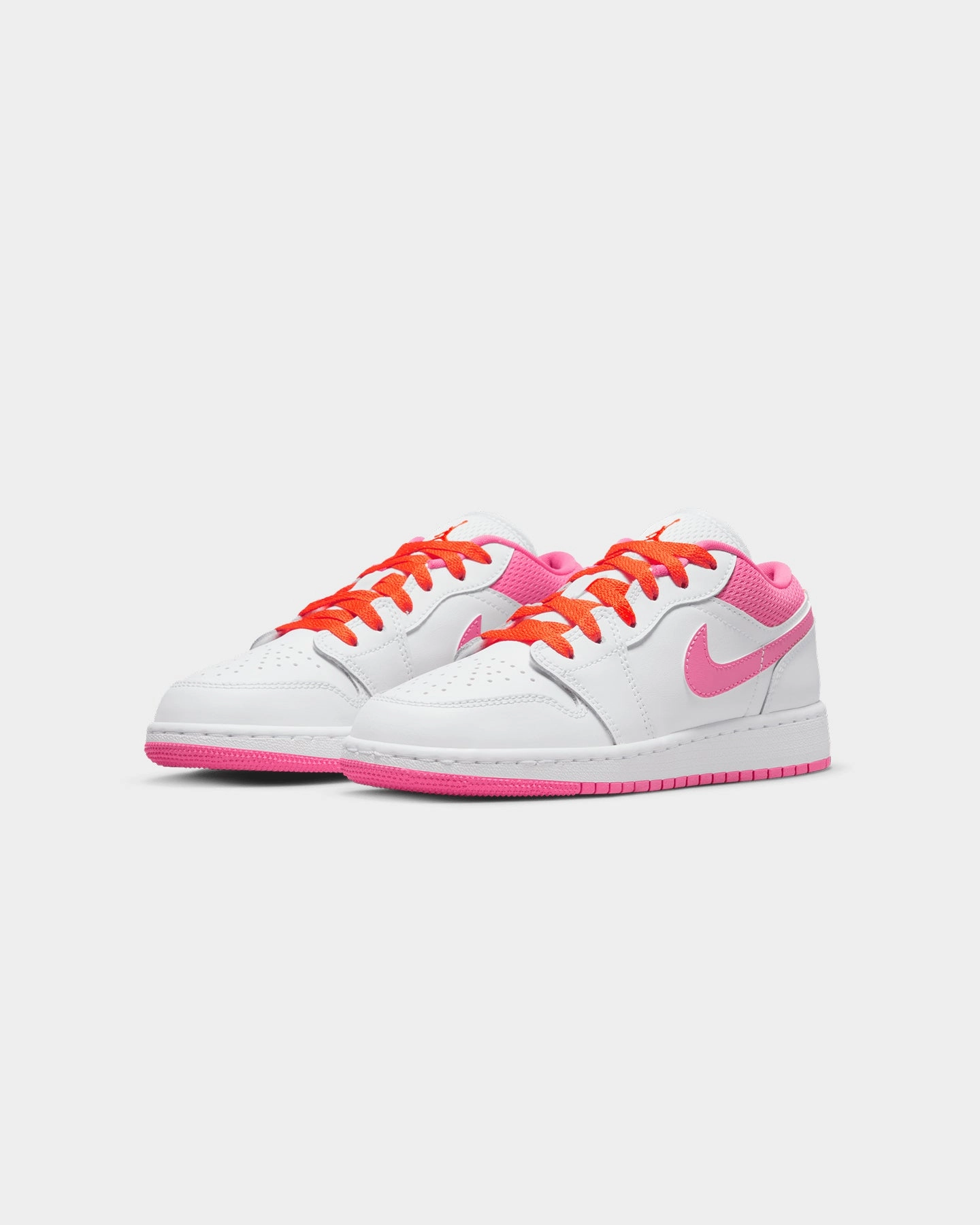 Elevated Comfort Jordan Kids' Air Jordan 1 Low (GS) White/Pinksicle