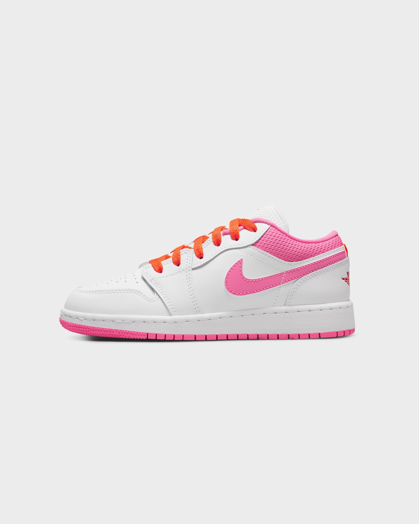 Seamless Interior Structure Jordan Kids' Air Jordan 1 Low (GS) White/Pinksicle