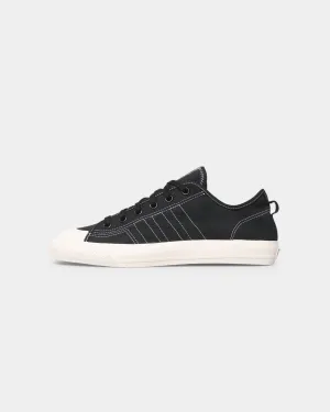 Adidas Nizza RF Core Black/Cloud White Round - toe