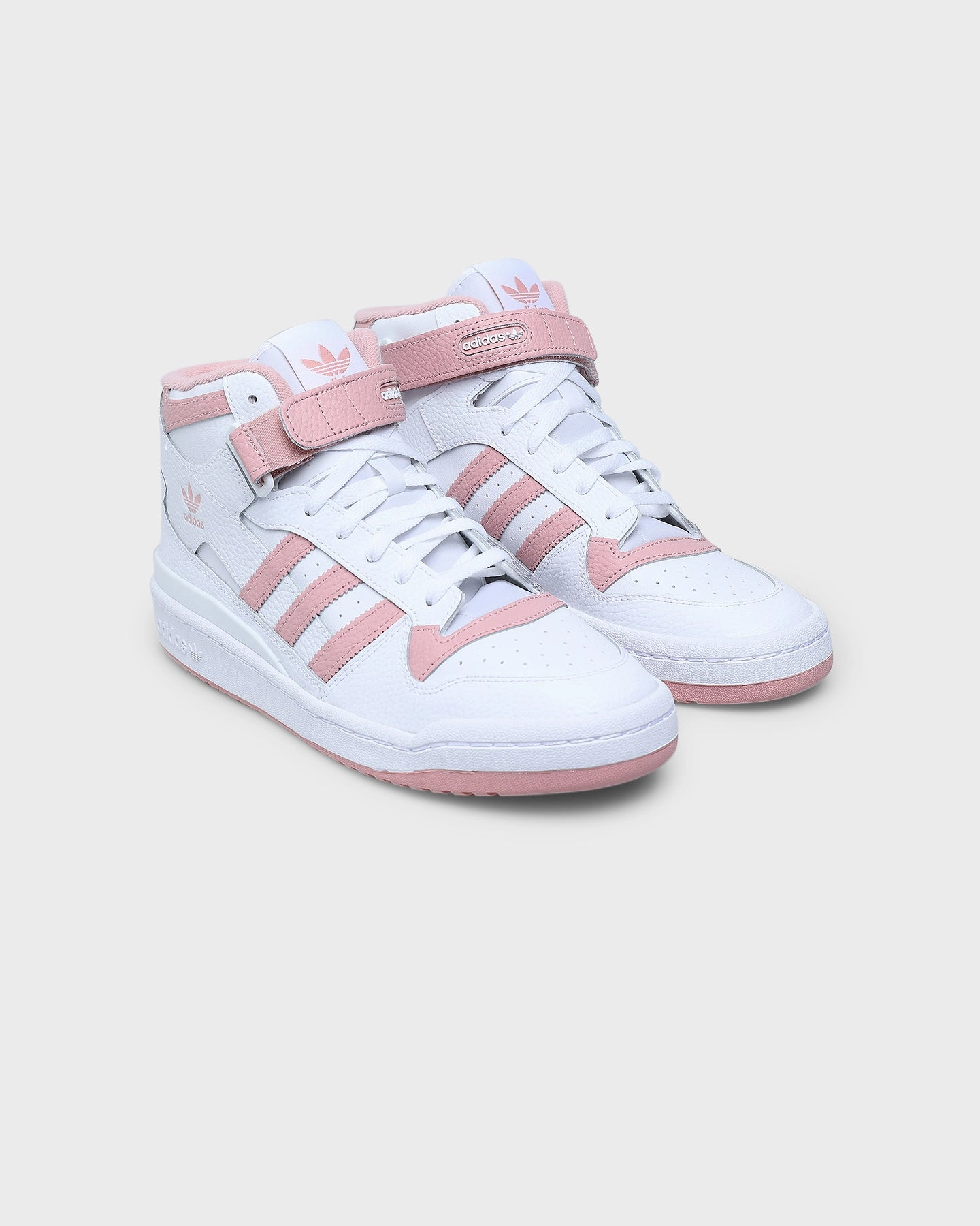 highly recommended Water Resistant Seams Adidas Forum Mid Cloud White/Wonder Mauve/Cloud White