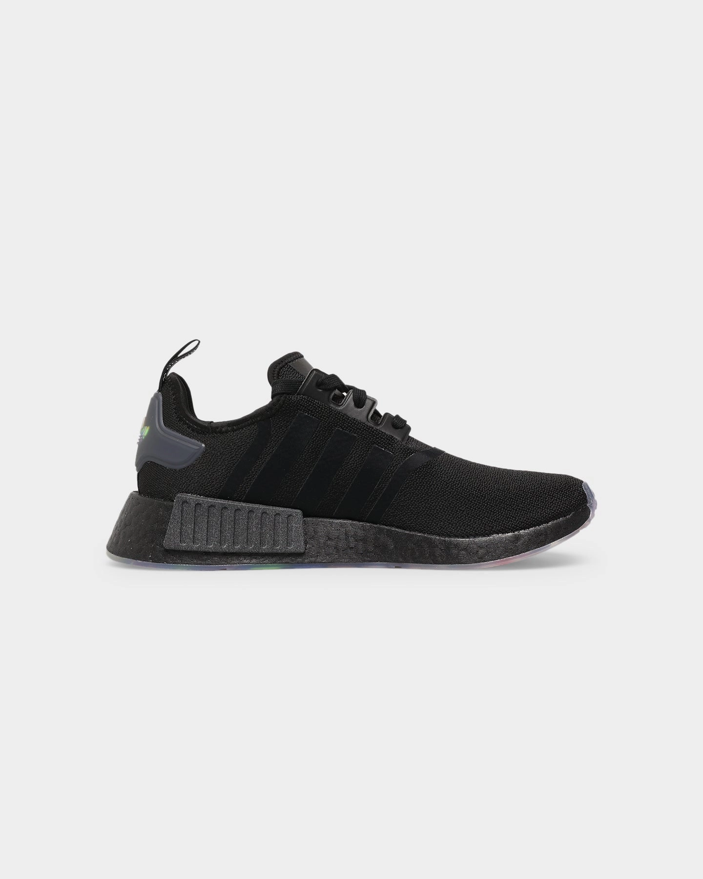 closed-toe Adidas NMD_R1 Black/Rainbow