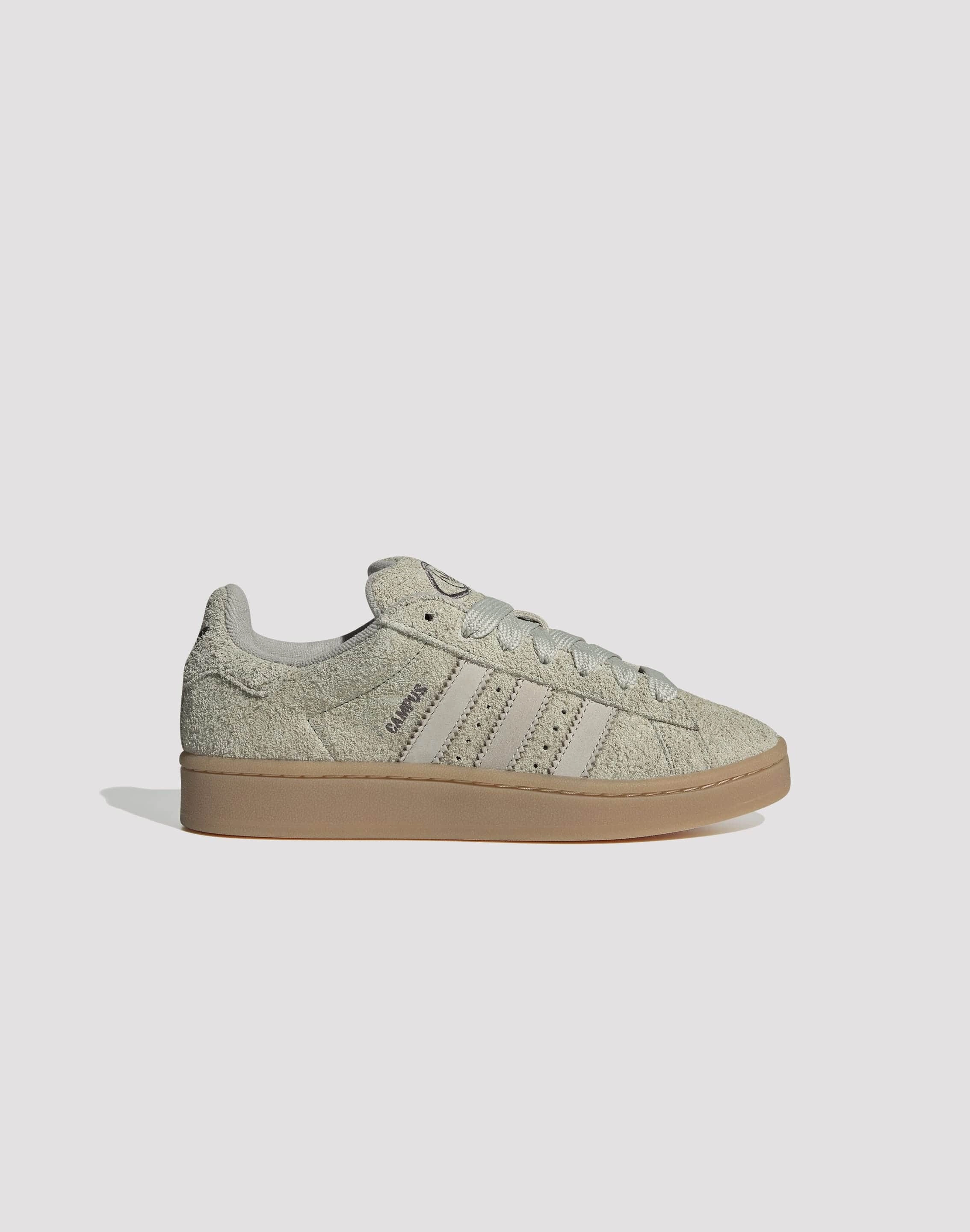 Ventilated Tongue Smooth Texture Adidas Originals Campus 00s "Putty Grey/Charcoal"