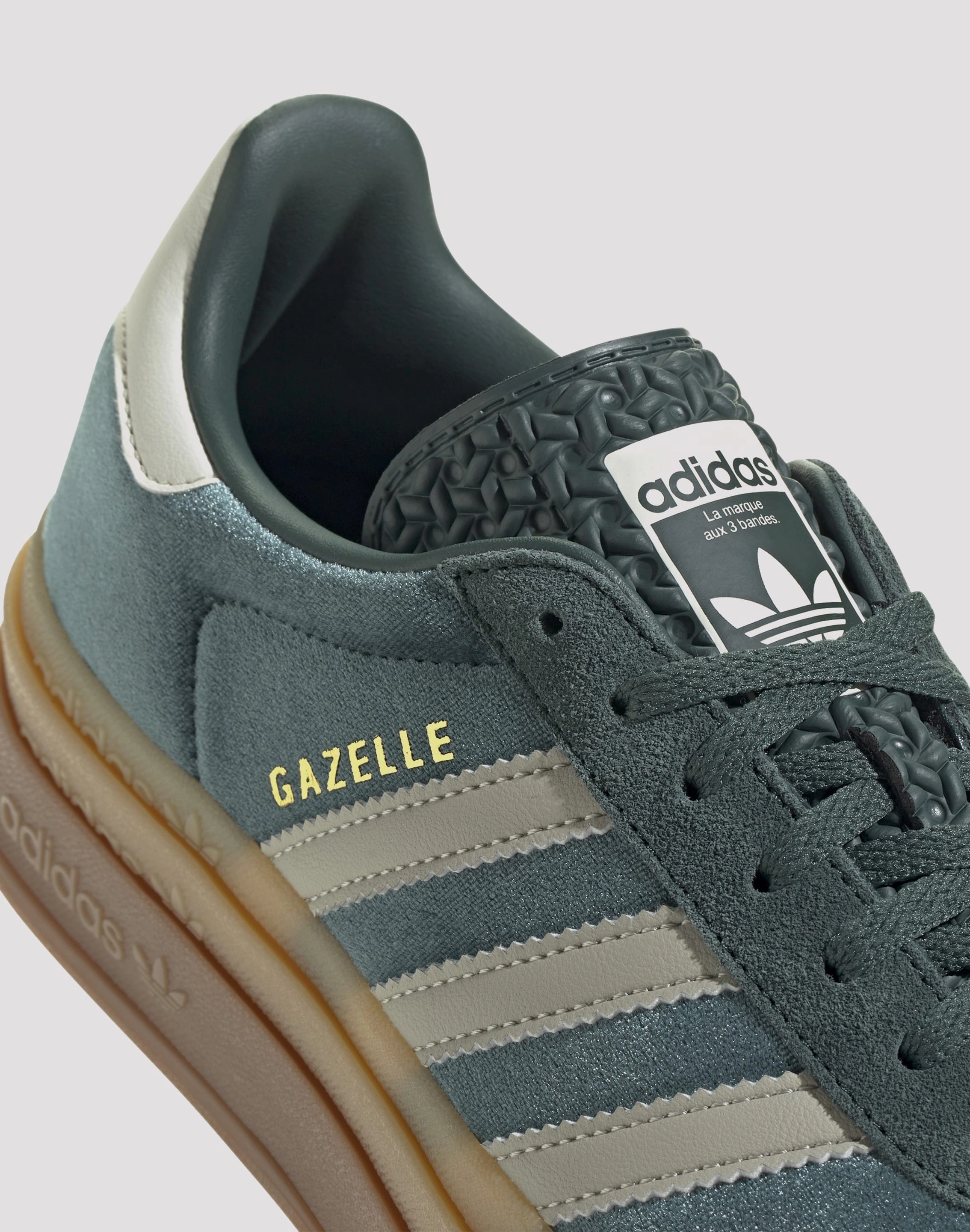 Body Support Lightweight Ride Adidas Originals Gazelle Bold "Mineral Green/Putty Grey"
