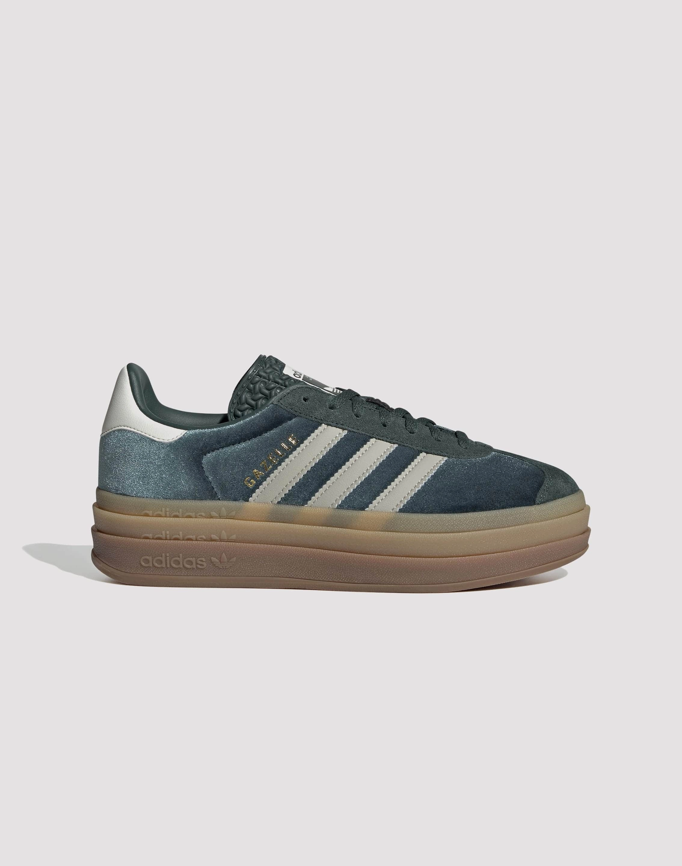 Energy Focus Kevlar Reinforced Thread Adidas Originals Gazelle Bold "Mineral Green/Putty Grey"