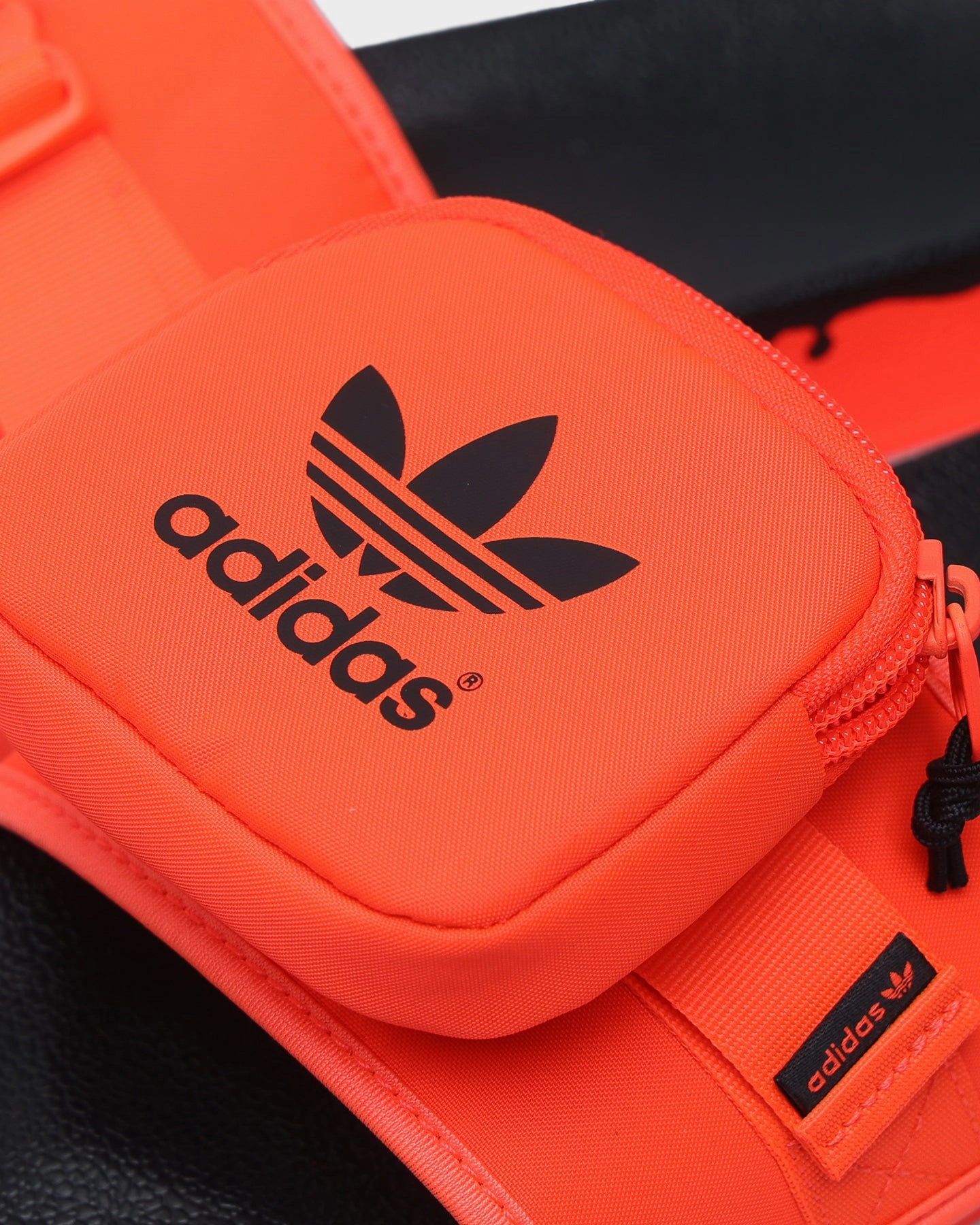 workers' Adidas Pouchylette Slides Solar Red/Core Black