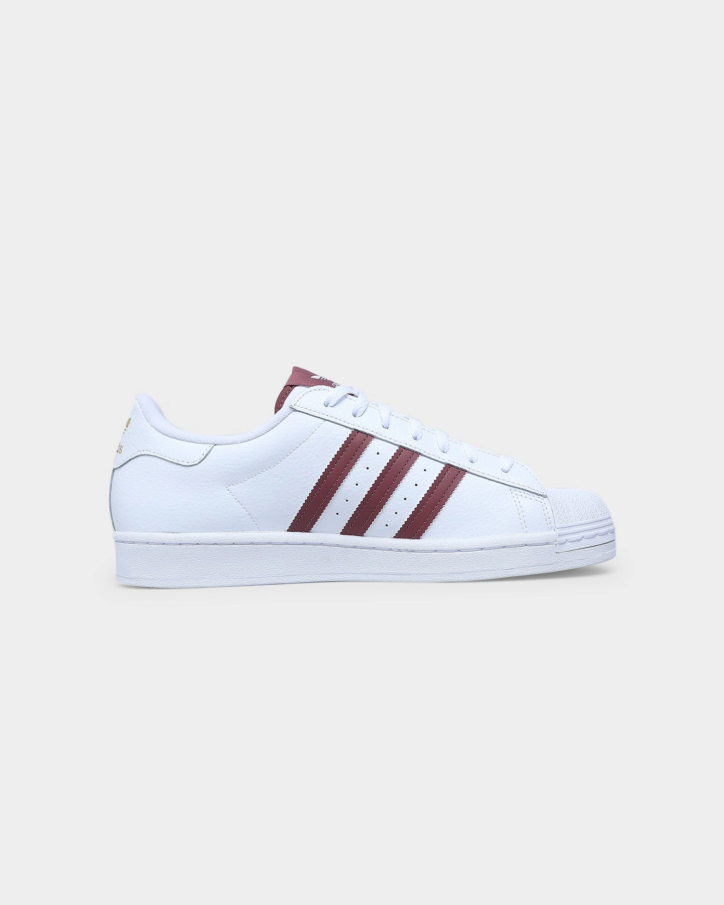 Adidas Superstar Cloud White / Quiet Crimson / Gold Foil Iconic wear