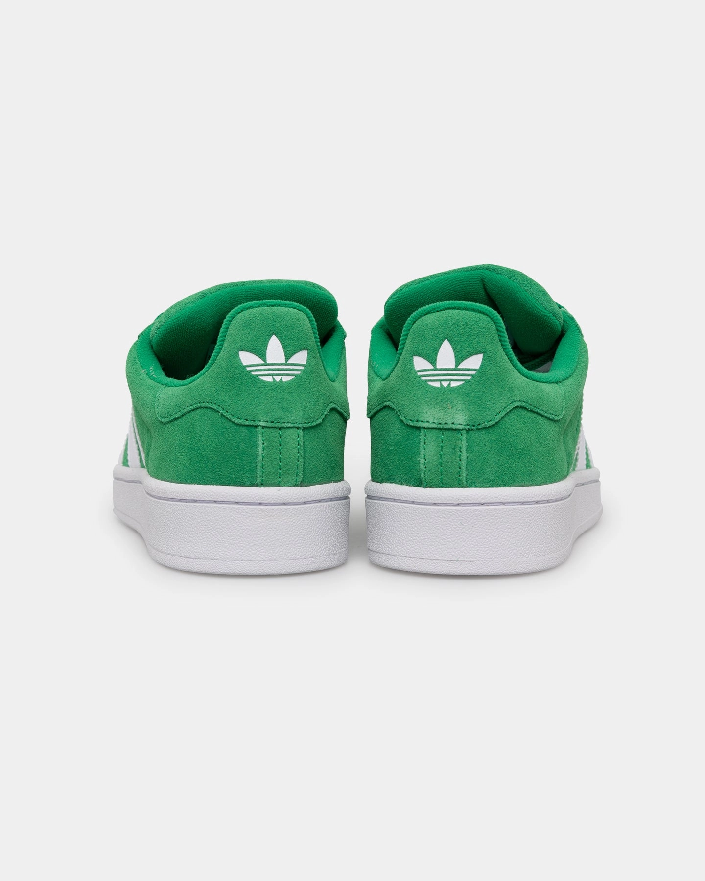 Adidas Women's Campus 00s Green/White Low Profile Collar Cone Heel