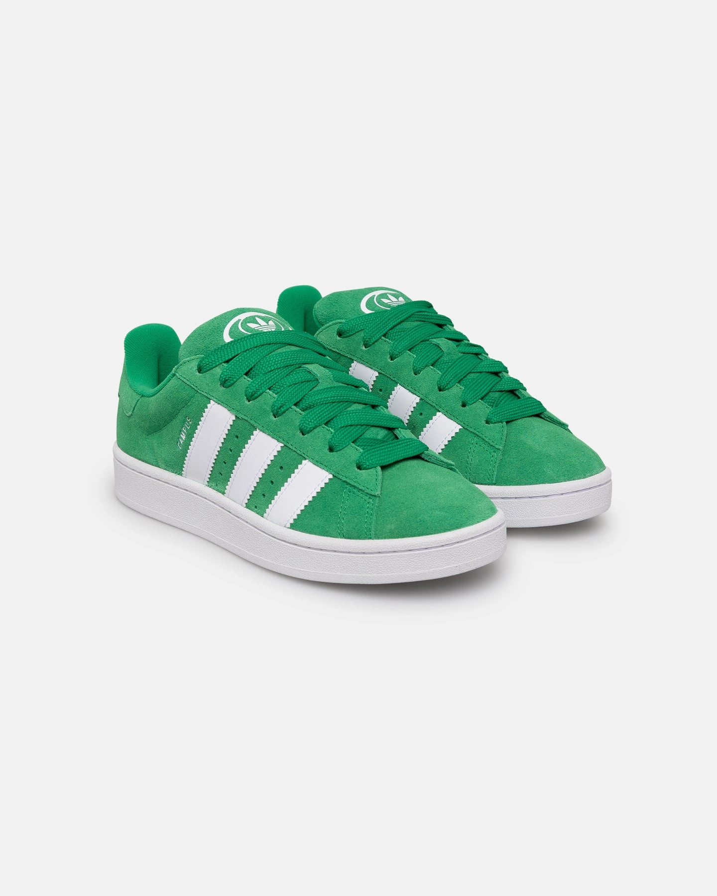 Adidas Women's Campus 00s Green/White Abrasion Resistant Upper Easy - clean