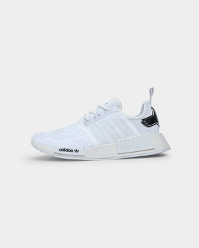 Recycled Fabric Construction Premium Durability Adidas Women's NMD_R1 Crystal White / Crystal White / Silver Metallic