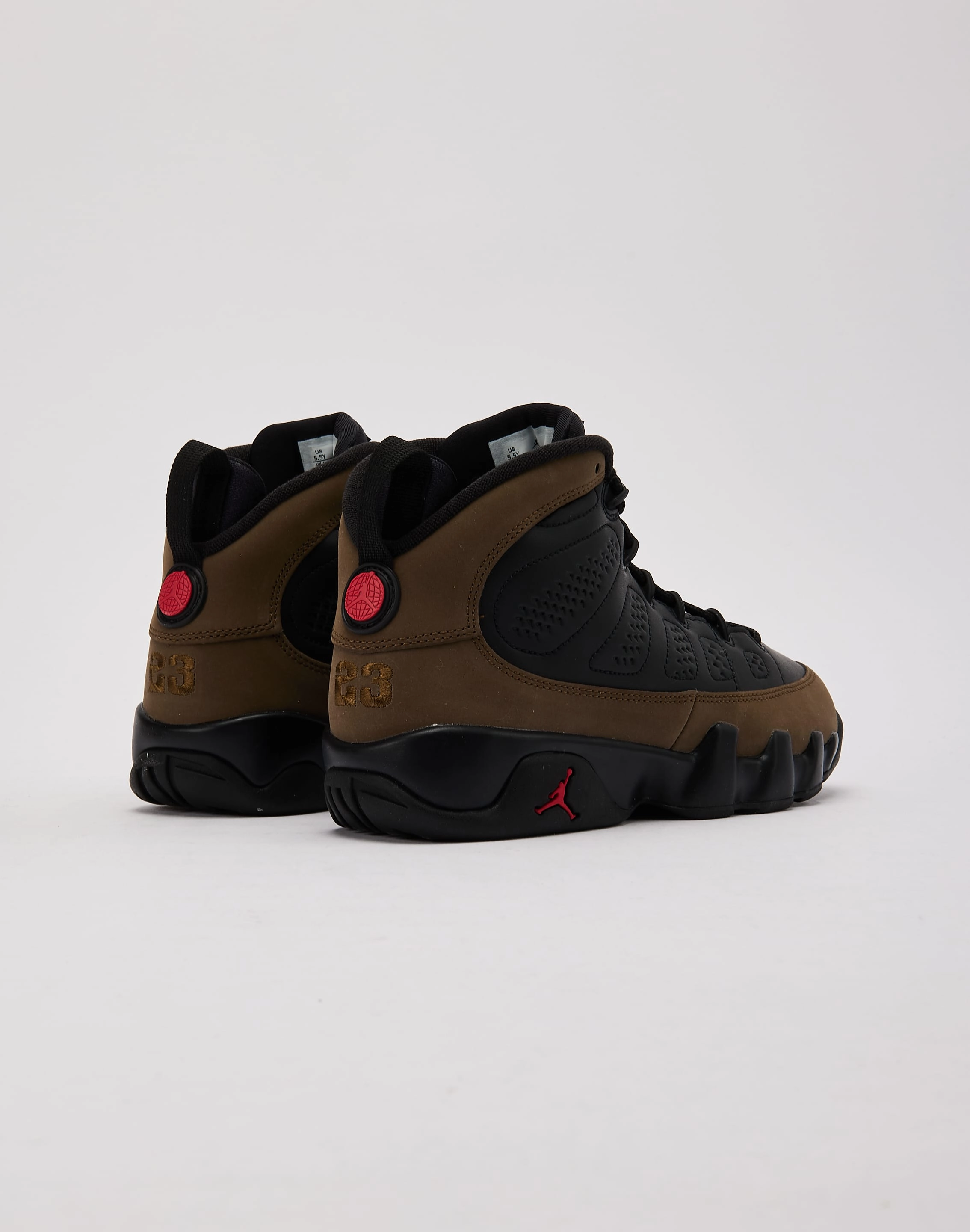Comfortable Heel Counter Multi Density Midsole Jordan Air Jordan 9 Retro 'Olive' Grade-School