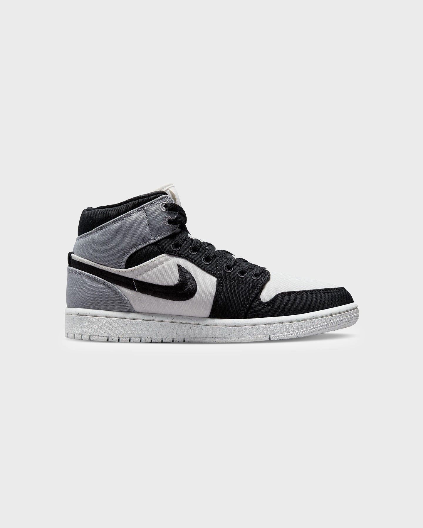 Jordan Women's Air Jordan 1 Mid SE "Canvas" Sail/Black Compression Molded Sole
