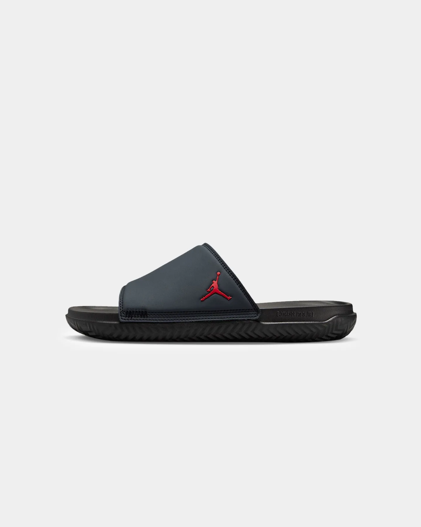 Jordan Play Slides Anthracite/University Red Thermoplastic Polyurethane Midsole High Rebound Midsole