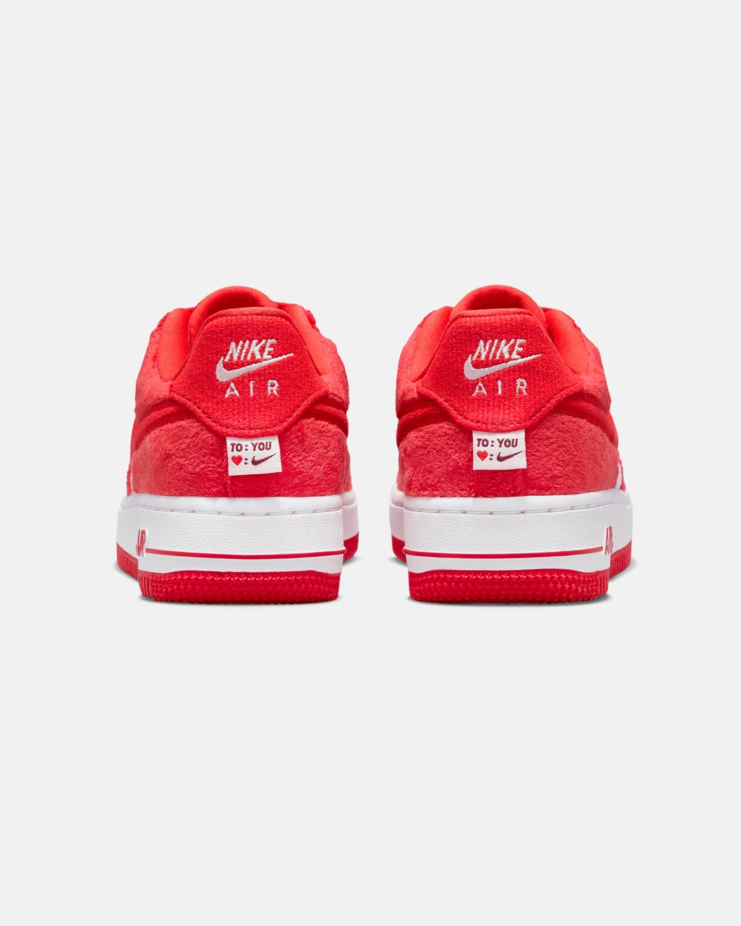 Traction Optimized High arch support Nike Kids' Air Force 1 "Valentine's Day" (GS) Fire Red