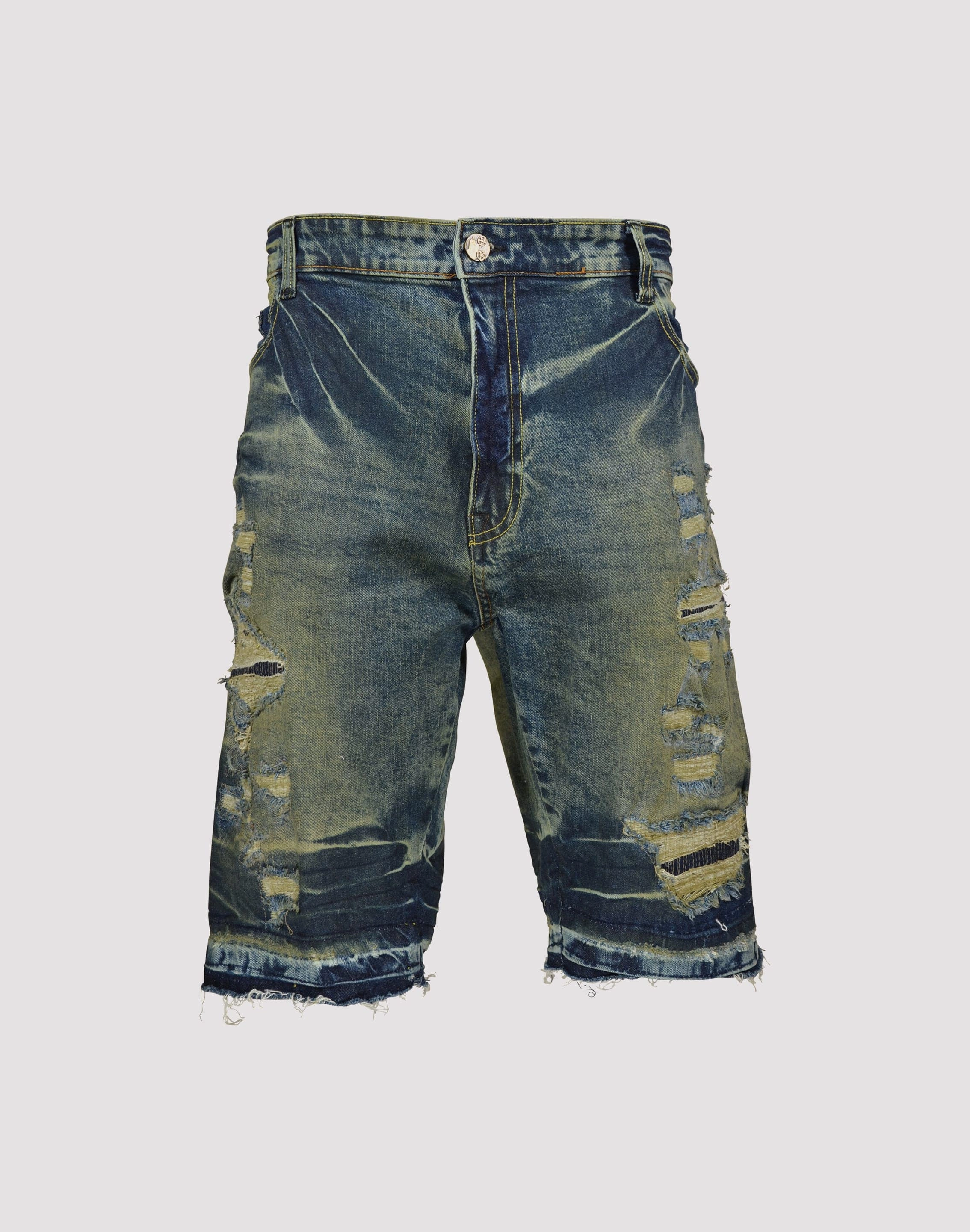 Grindhouse Frayed Edge Denim Shorts cross - trainers water - resistance - level