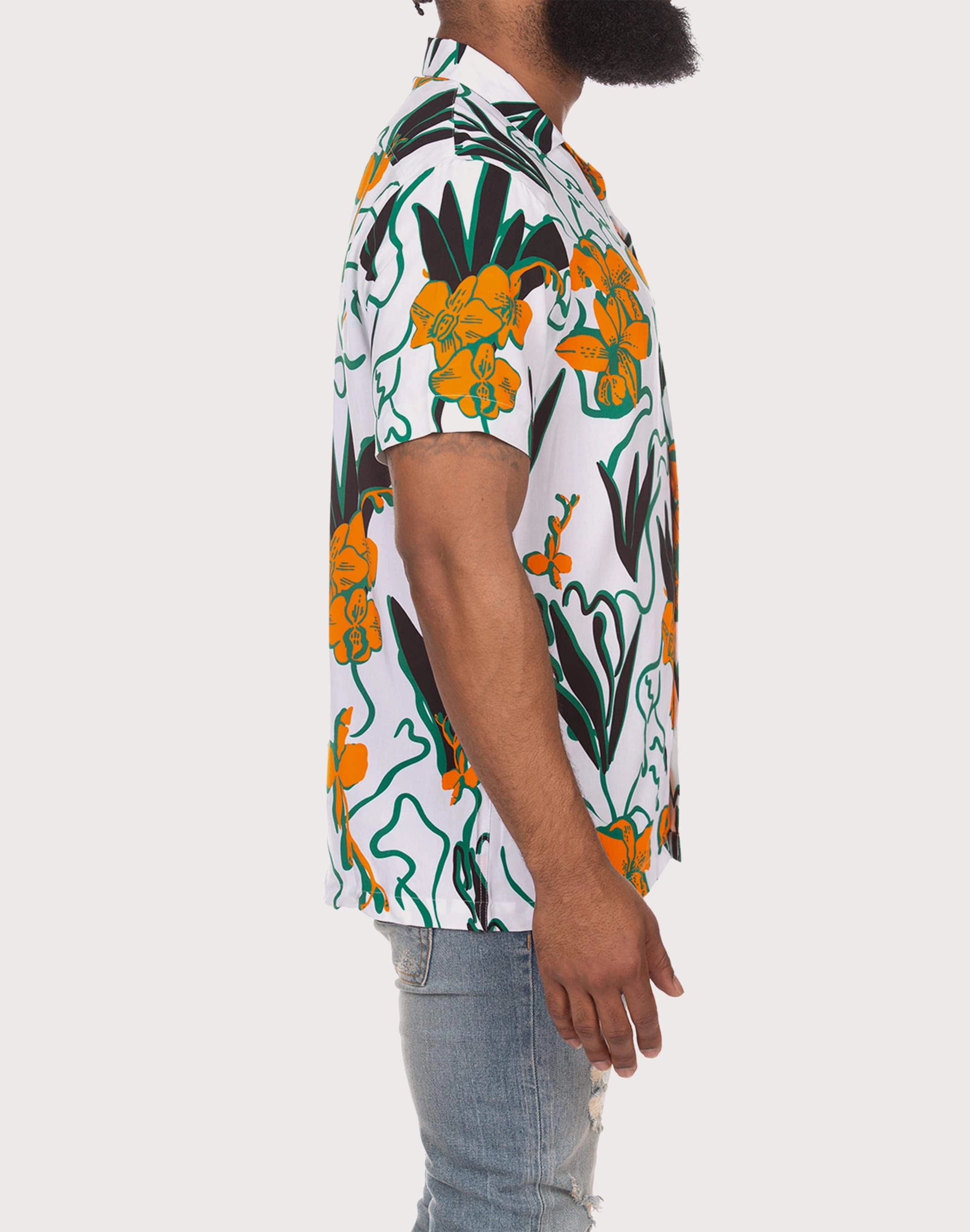 Akoo Camp Collar Button Down Shirt foldability - level