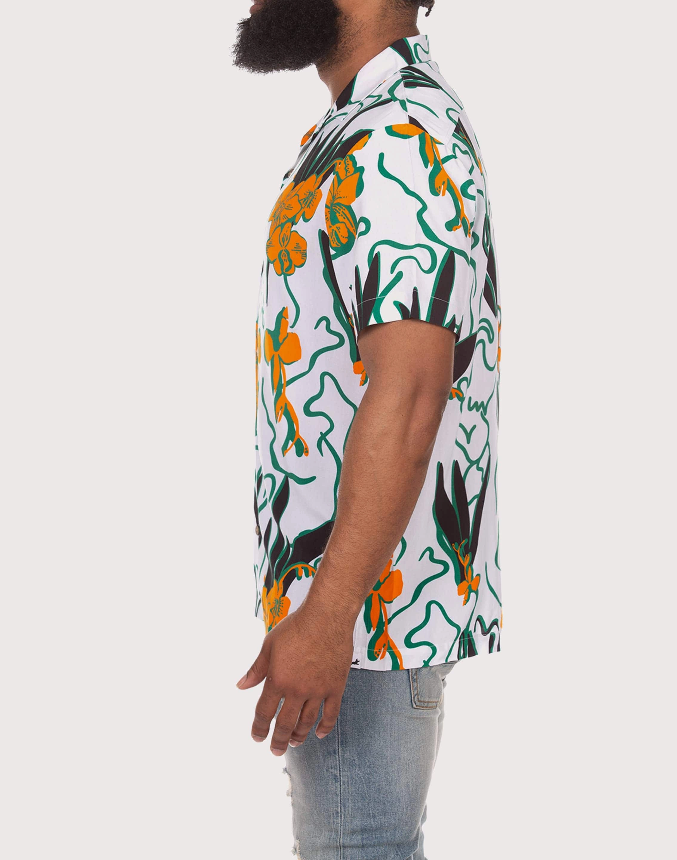 Akoo Camp Collar Button Down Shirt cycling - style