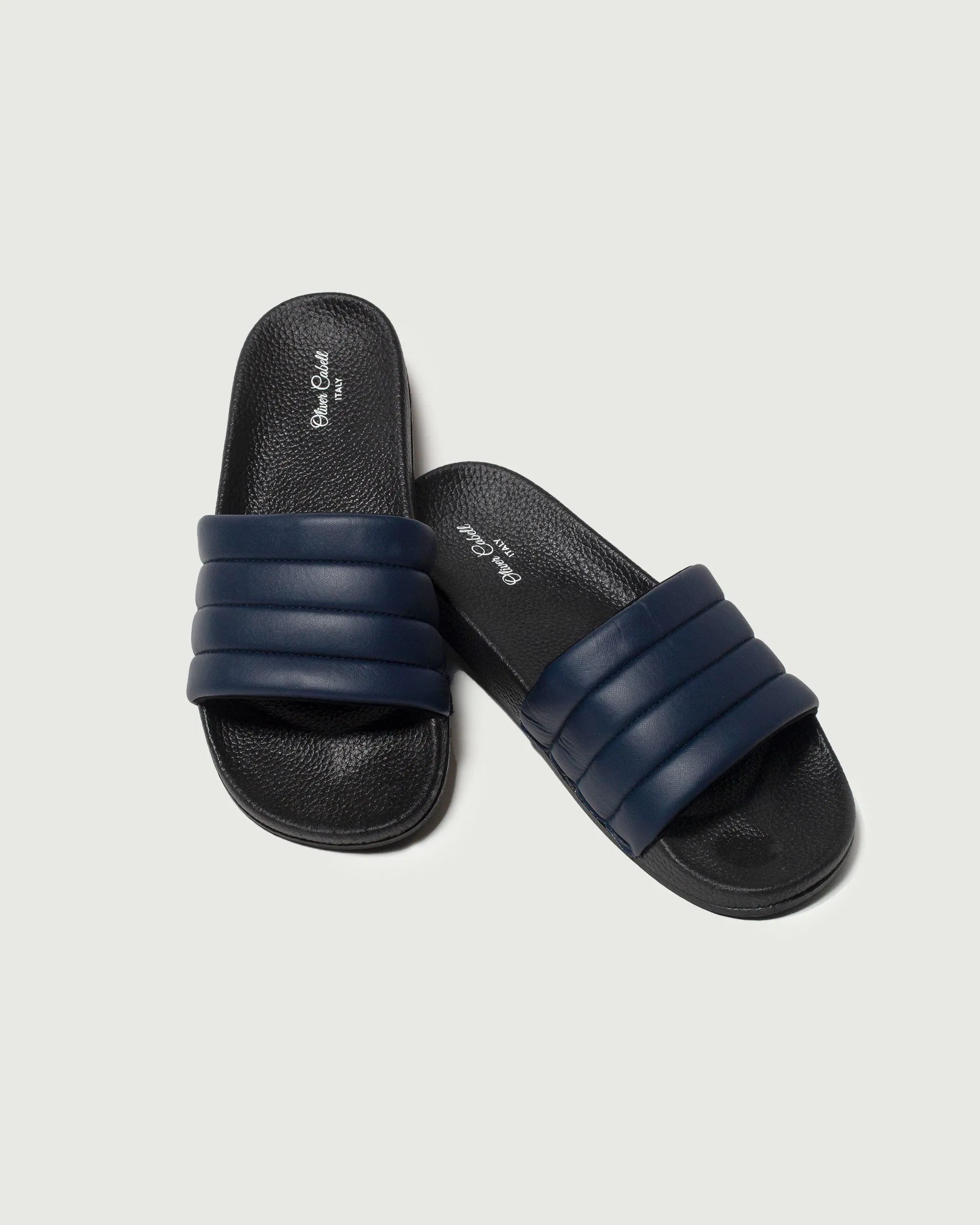 Slip Resistant Technology Vegan Slides | Navy
