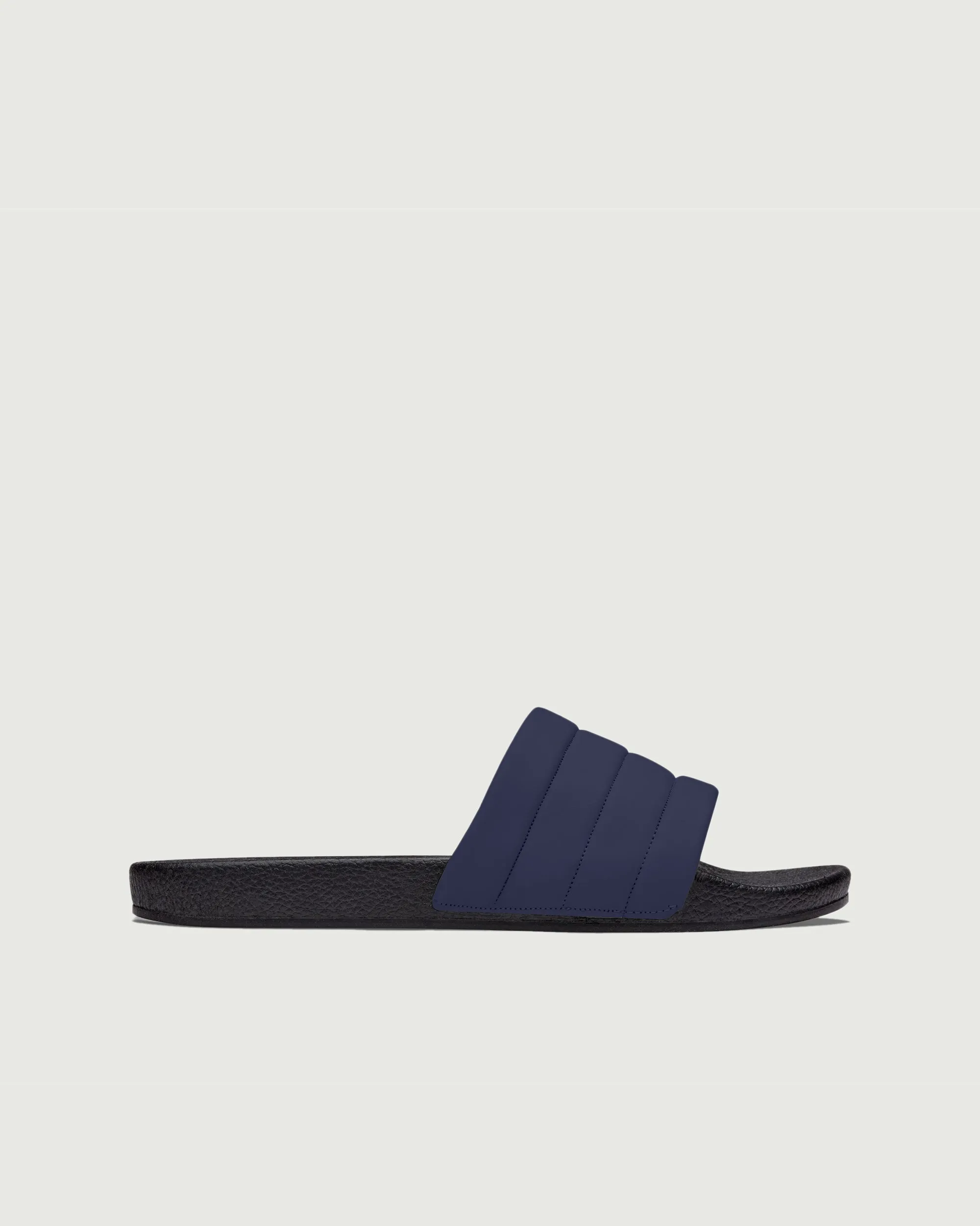 Vegan Slides | Navy elegant design Premium Fit