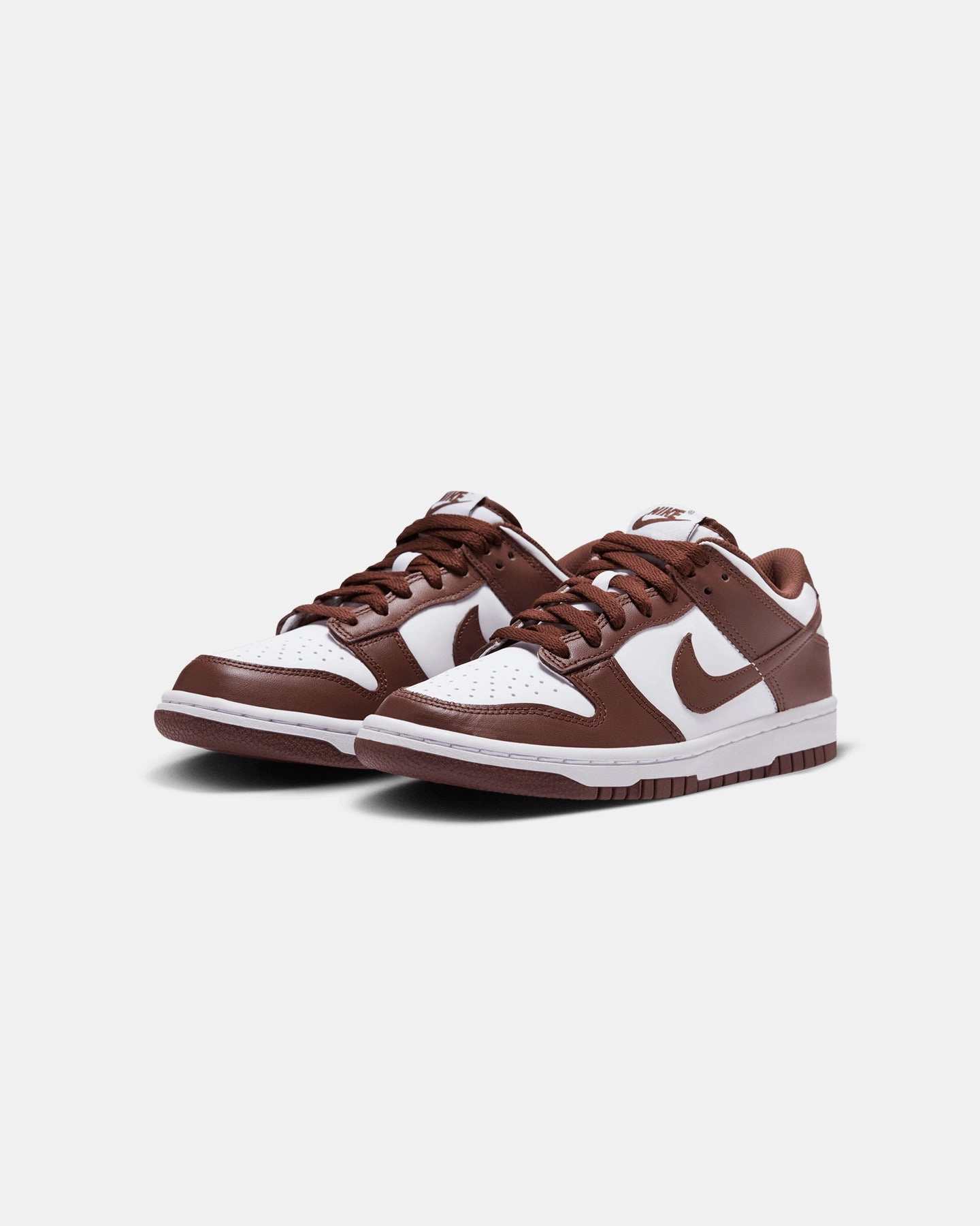 Nike Kids' Dunk Low (GS) White/Redwood-Gym Red suburb