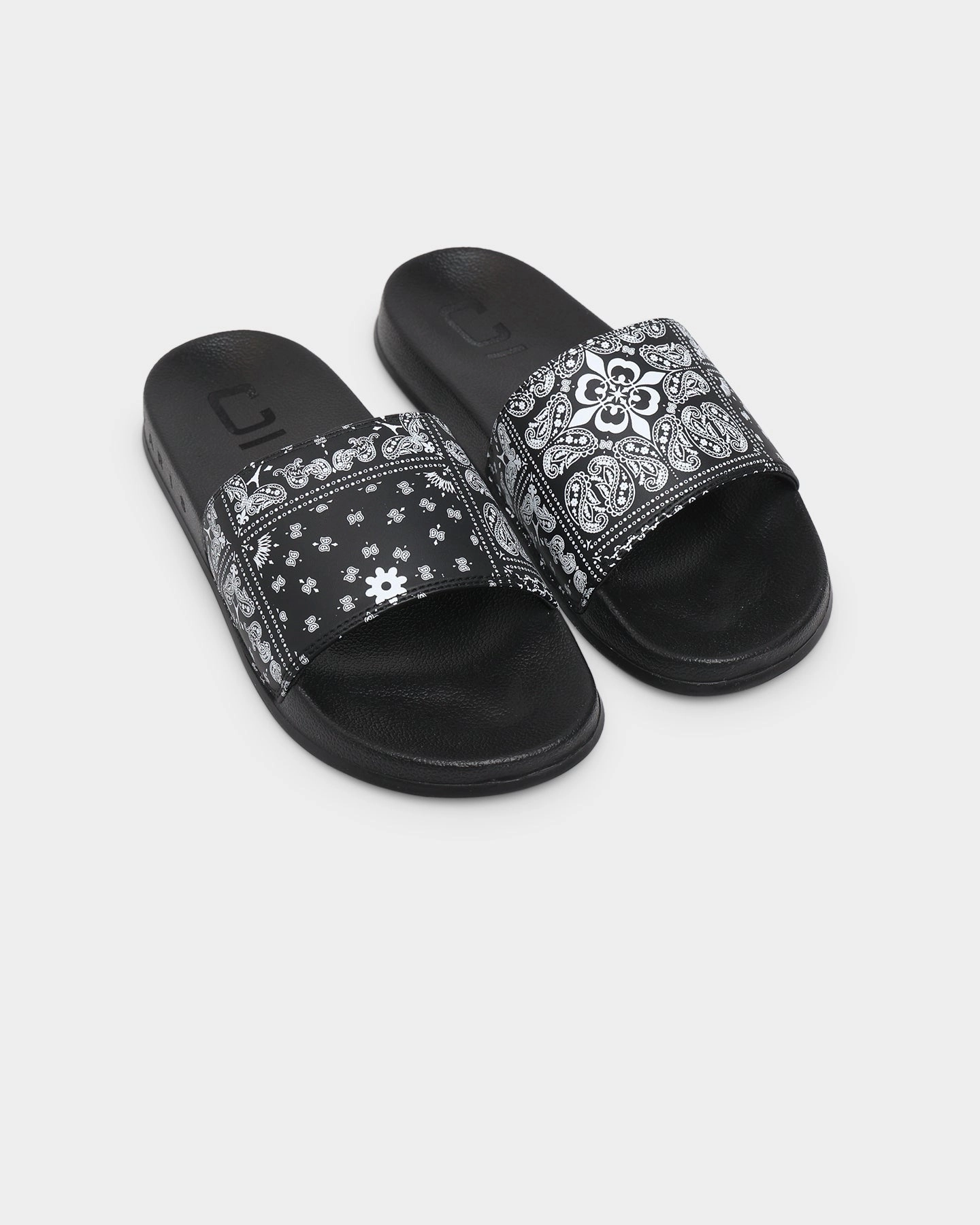 Built-In Lining Built-in comfort Carr?? Bandana Ultra Classique Slides Black/White