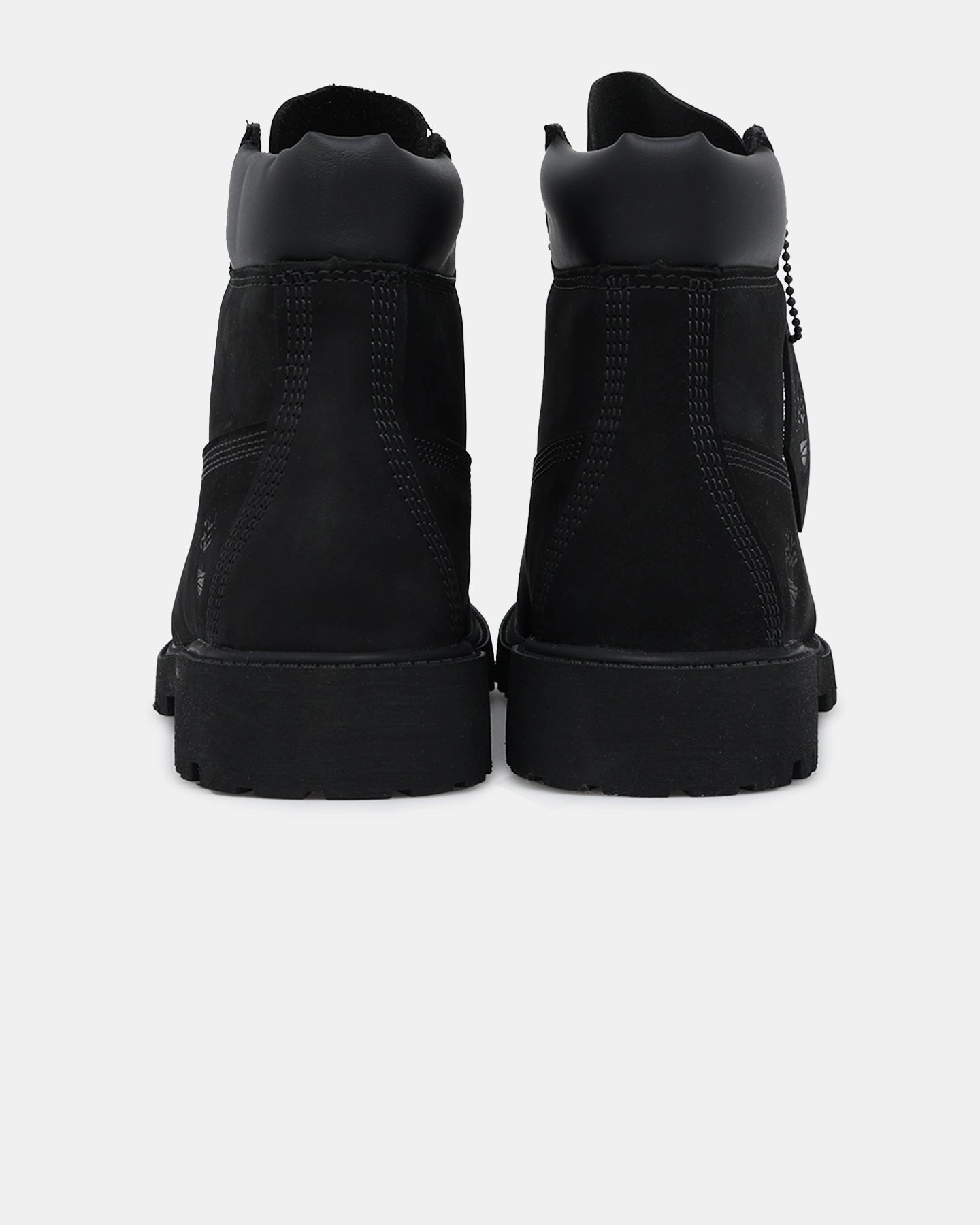 Mid Foot Easy Wear Timberland Kids' 6-Inch Premium Waterproof Boot Black Nubuck 2