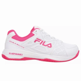 Anatomical Contour Shape Modern Cushioning Fila Women's 5PM00606 154 Double Bounce 3 White Pink Pickleball Shoes