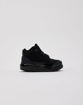 Jordan Air Jordan 3 Retro 'Black Cat' Toddler Sneakers Durability Daily Court Wear