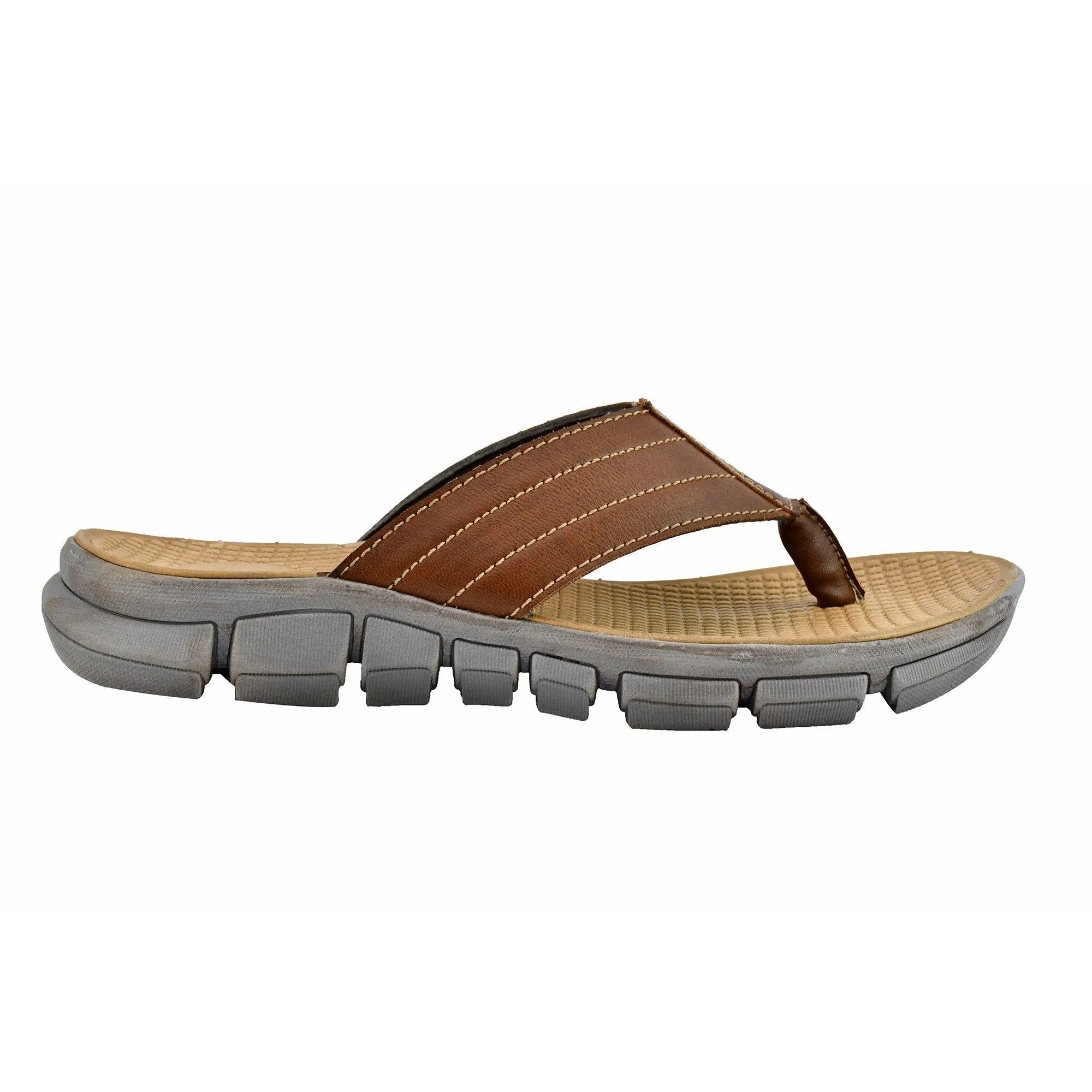 Durable durability spring shoe collections AM PM Genuine Leather Men's Daily Wear Slippers