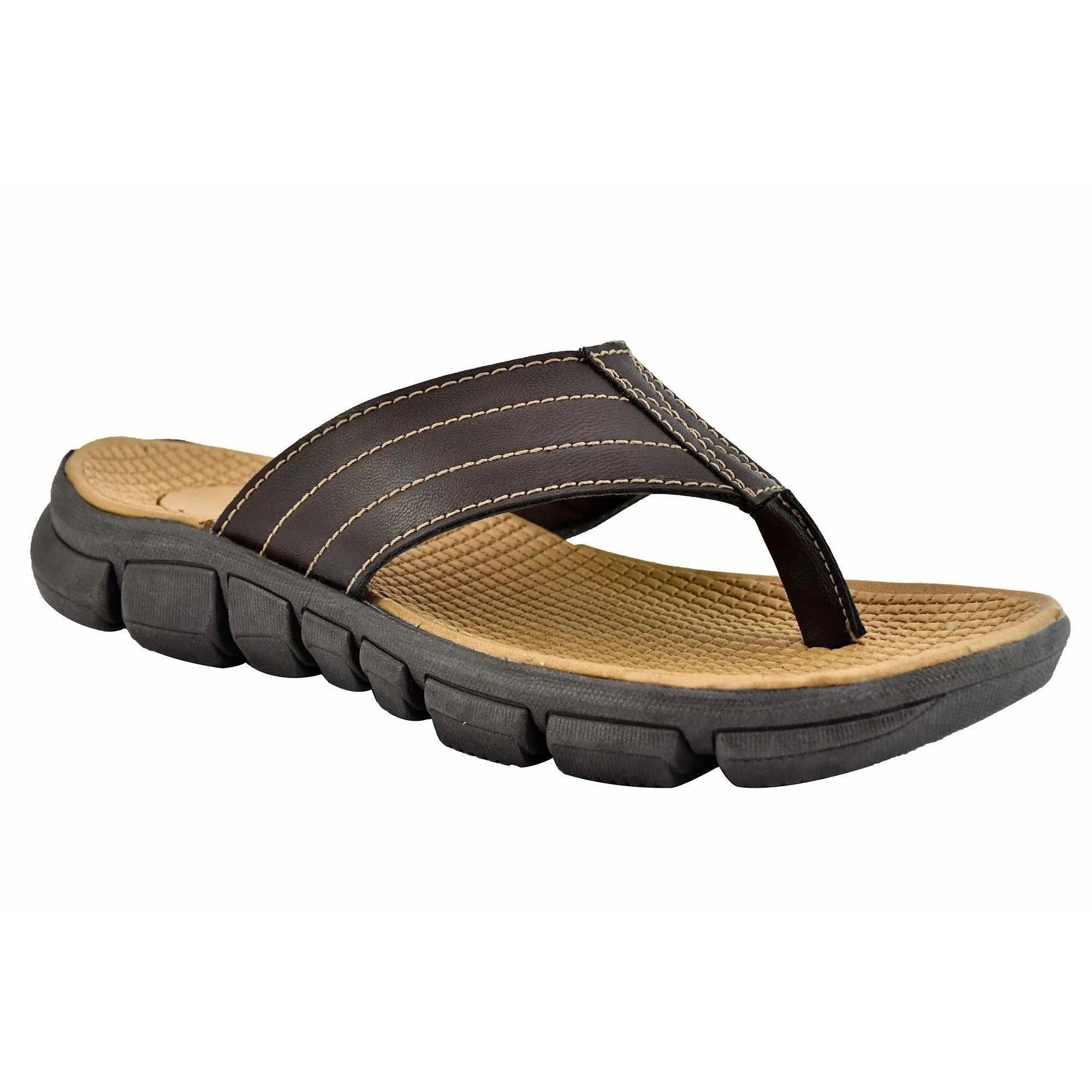 AM PM Genuine Leather Men's Daily Wear Slippers Formal Event