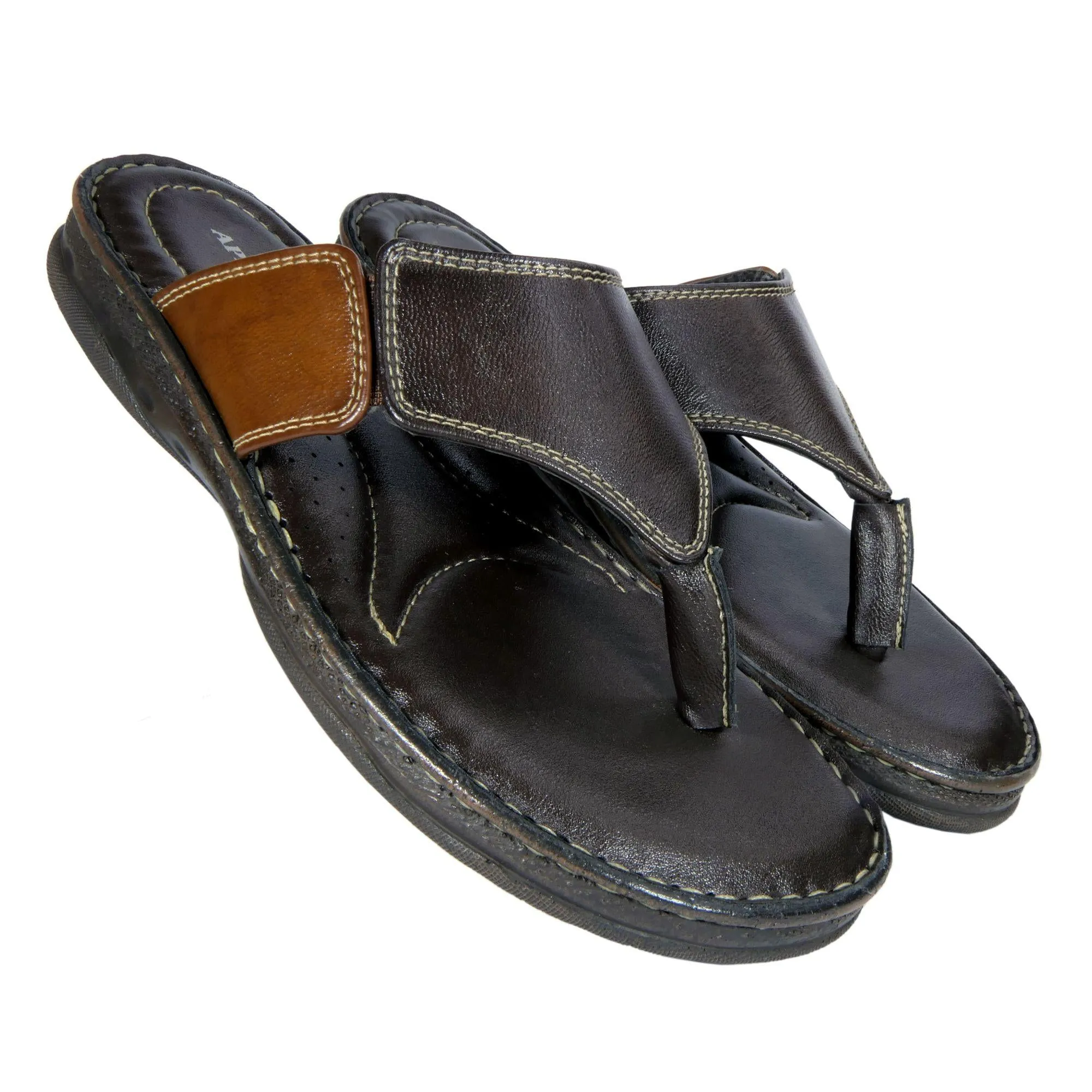AM PM Genuine Leather Men's Daily Wear Slippers normal