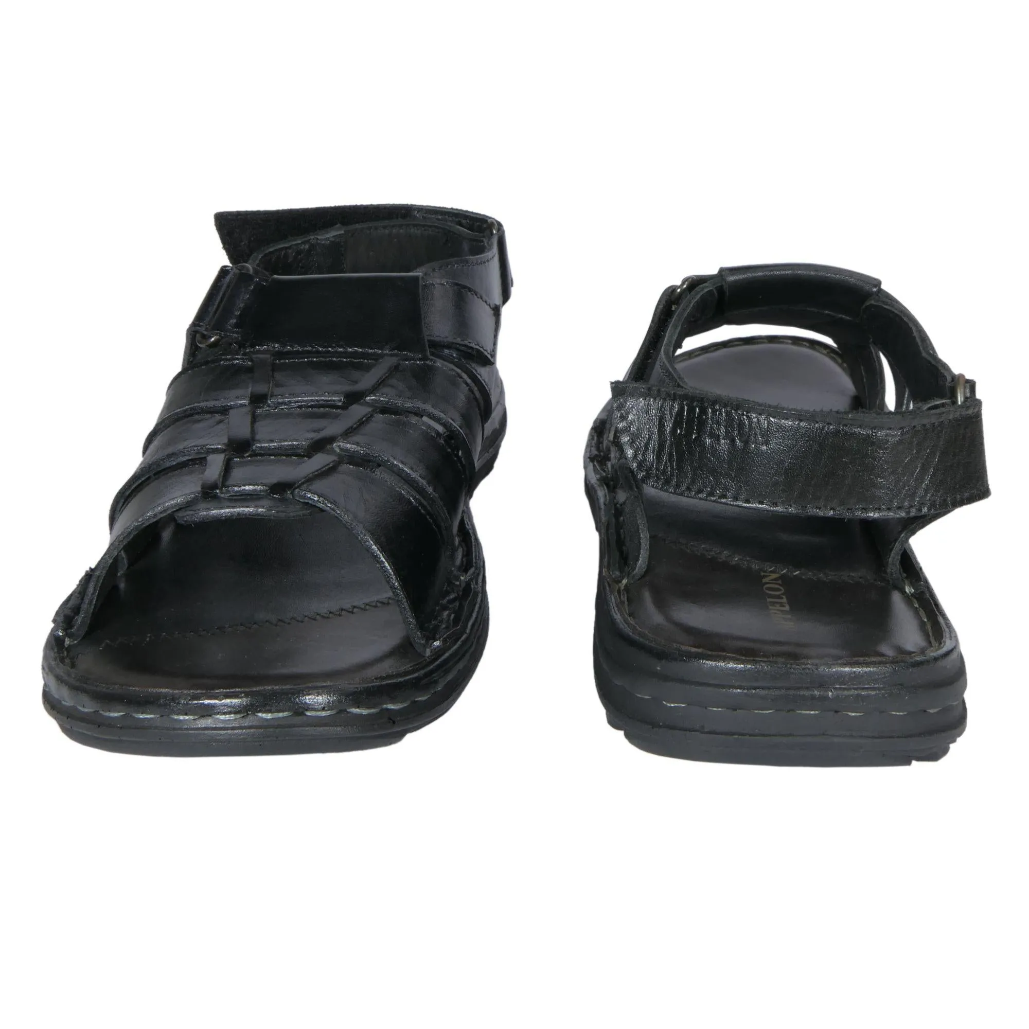 AM PM Men's Daily wear Leather Sandals shade festival