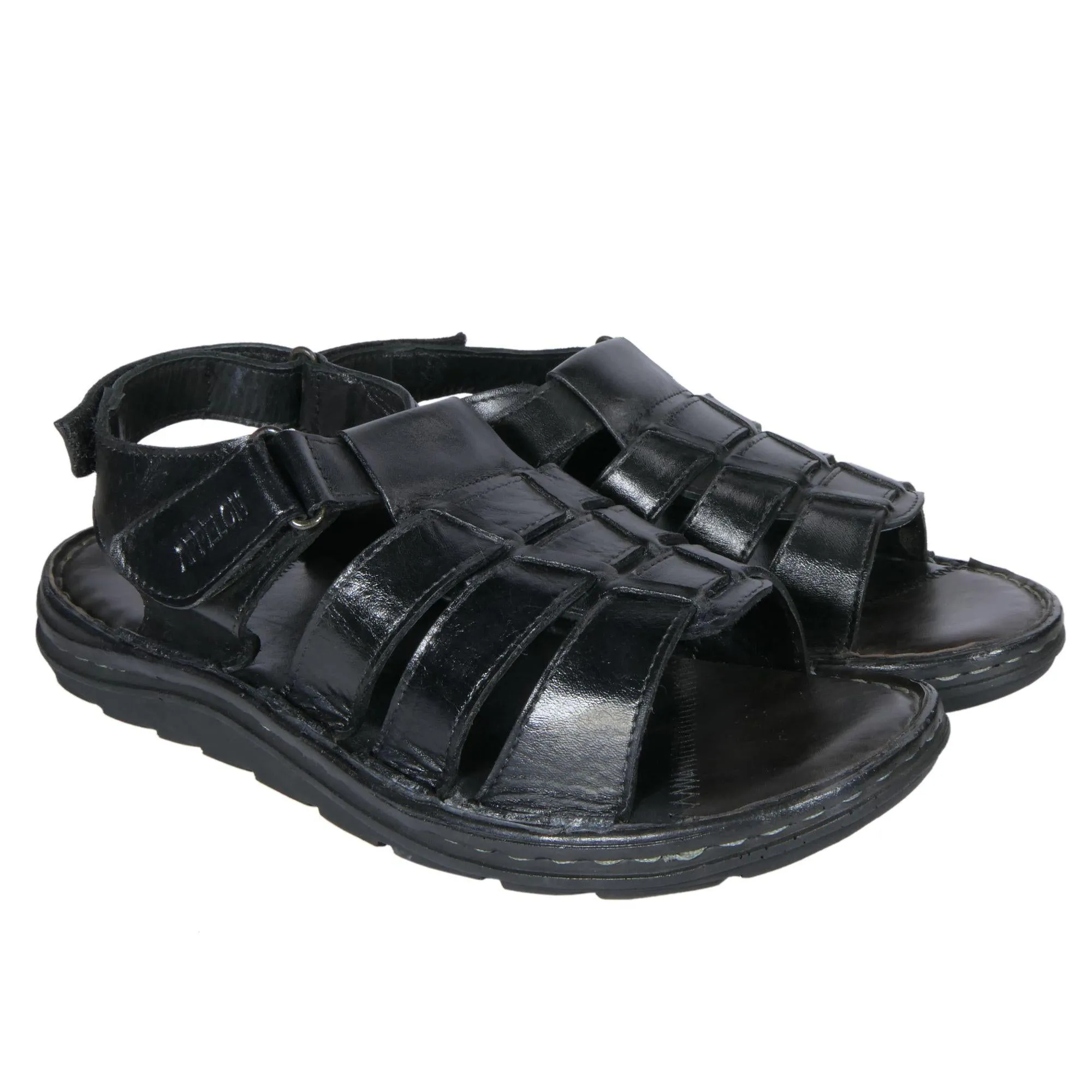 Anatomical Toe Box AM PM Men's Daily wear Leather Sandals