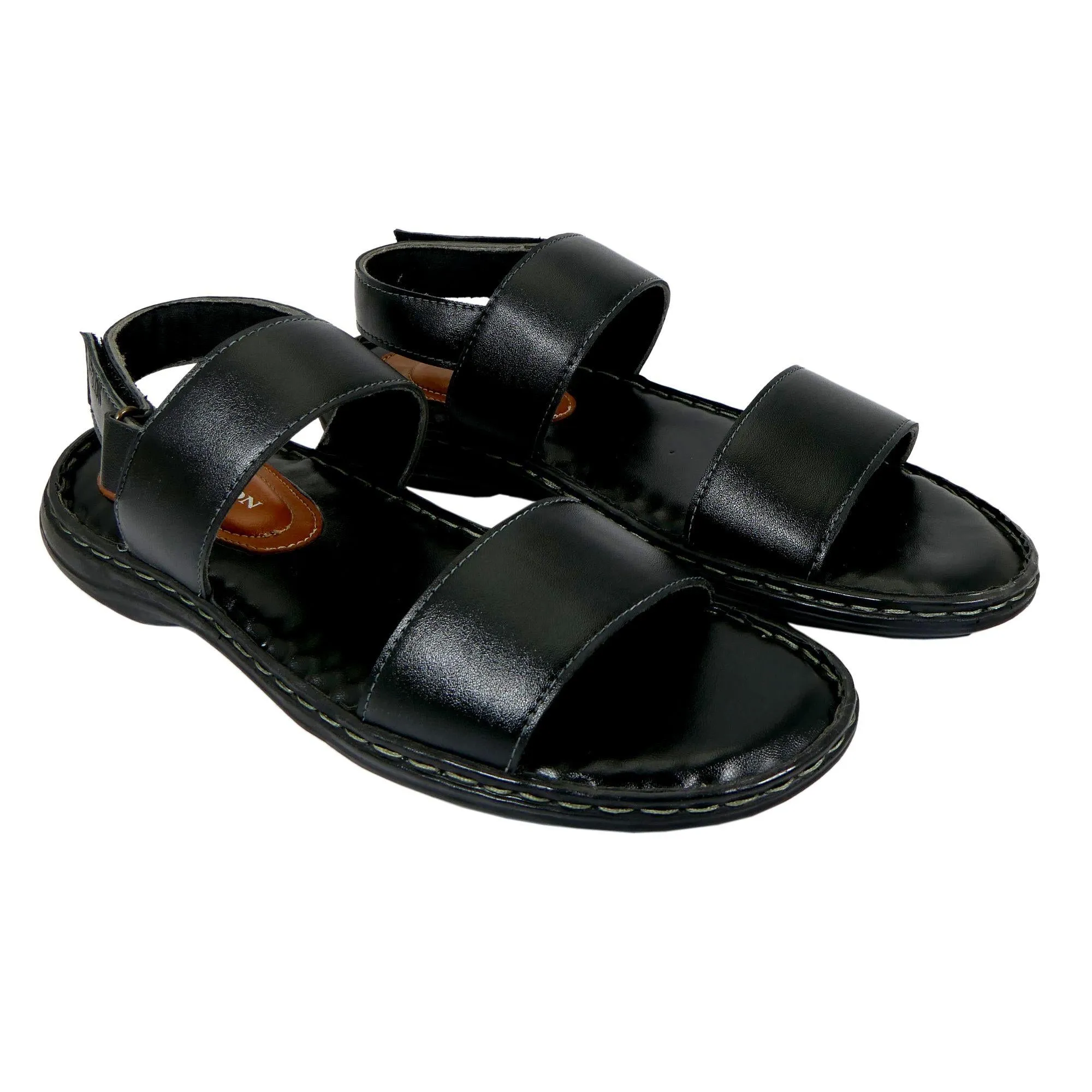 AM PM Men's Daily wear Leather Sandals sports event Non-marking sole
