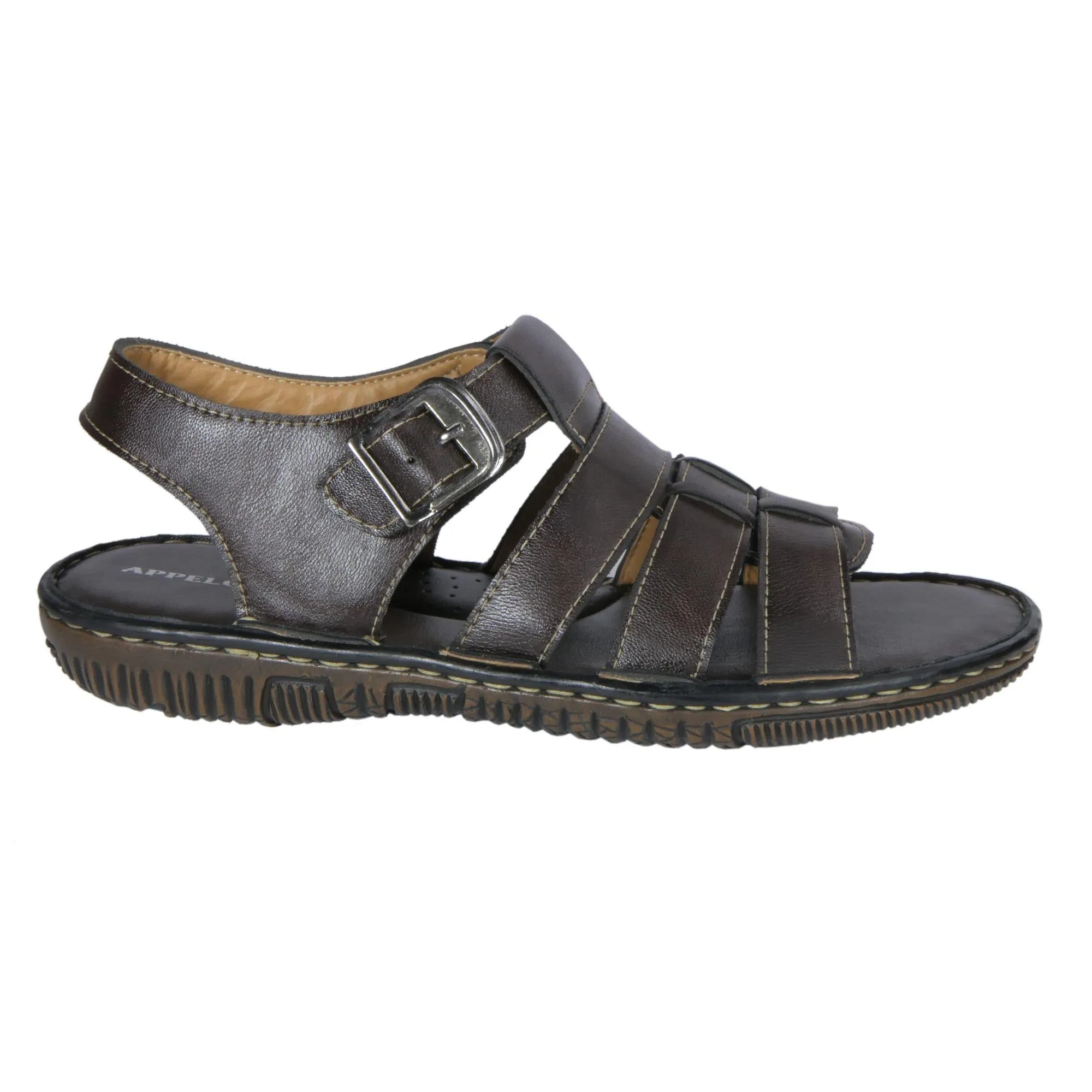 AM PM Men's Daily wear Leather Sandals snowy city dwellers