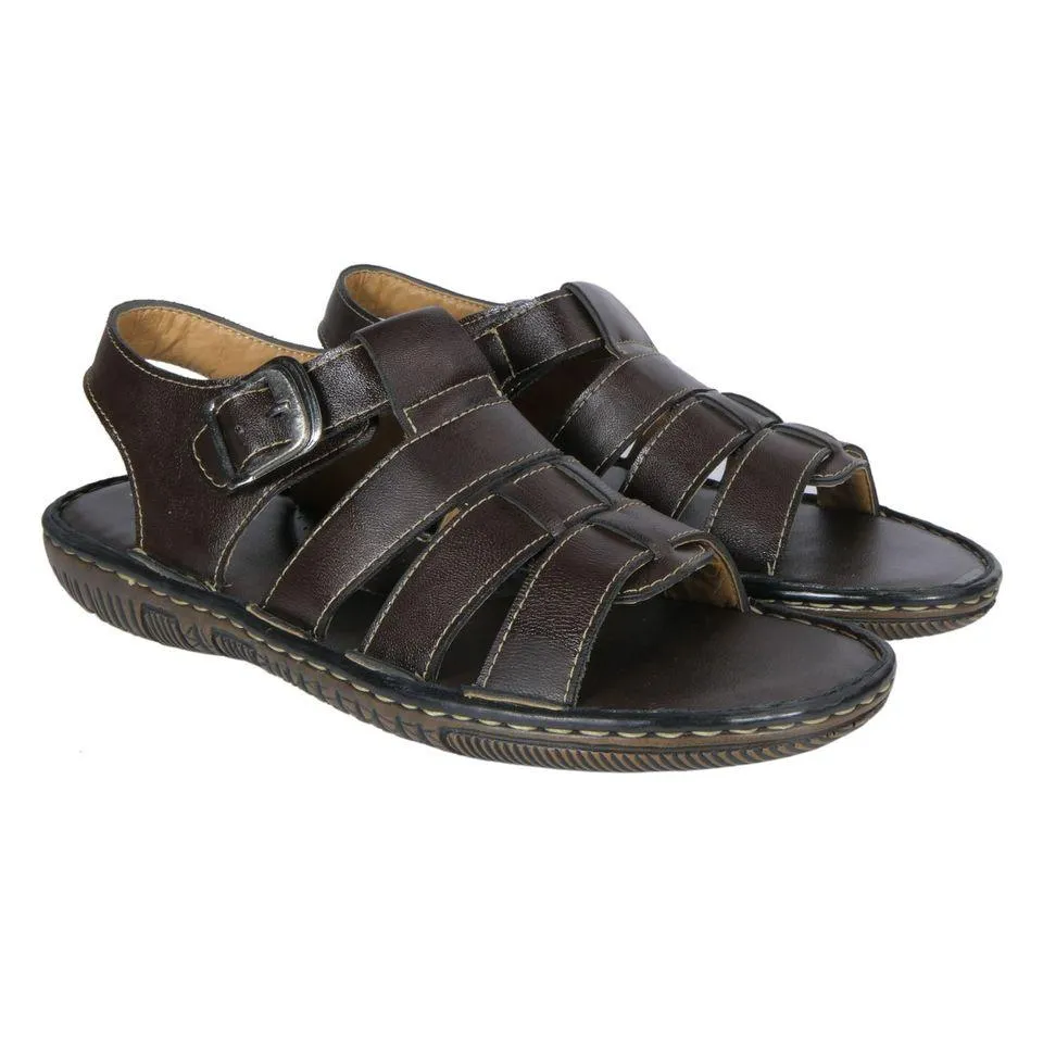 Luxe support Ergonomic Contour Shape AM PM Men's Daily wear Leather Sandals