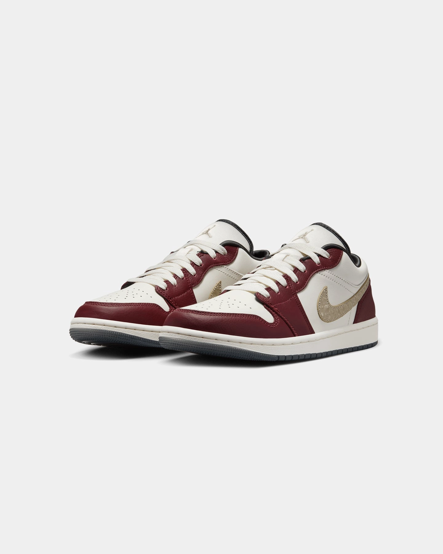 Impact Resistant Non Binding Collar Jordan Women's Air Jordan 1 Low SE "Year Of The Dragon" Sail/Metallic Gold