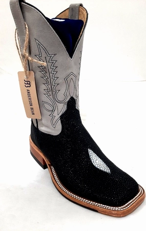 ANDERSON BEAN - Men's STINGRAY EXCLUSIVE WESTERN BOOTS 335341 Flex groove Ultra-soft sole