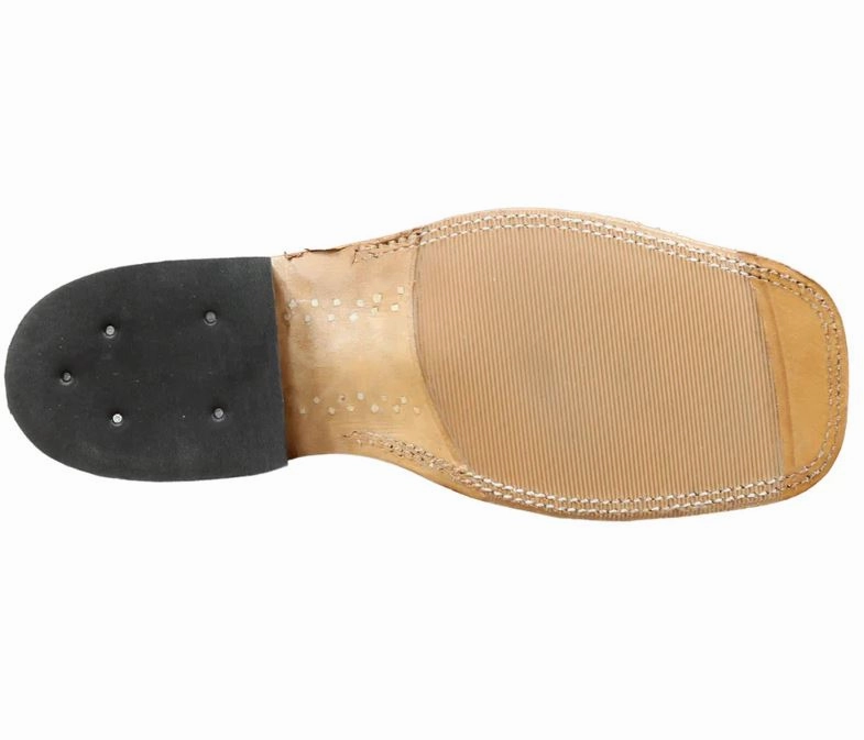 anti - slip Impact Absorption Core Anderson Bean Natural Brahma Bison with Sky Blue Top S5003