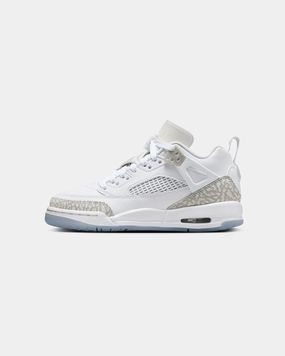 Streamlined silhouette Sporty Comfort Jordan Kids' Spizike Low (GS) White/Neutral Grey-Metallic Silver