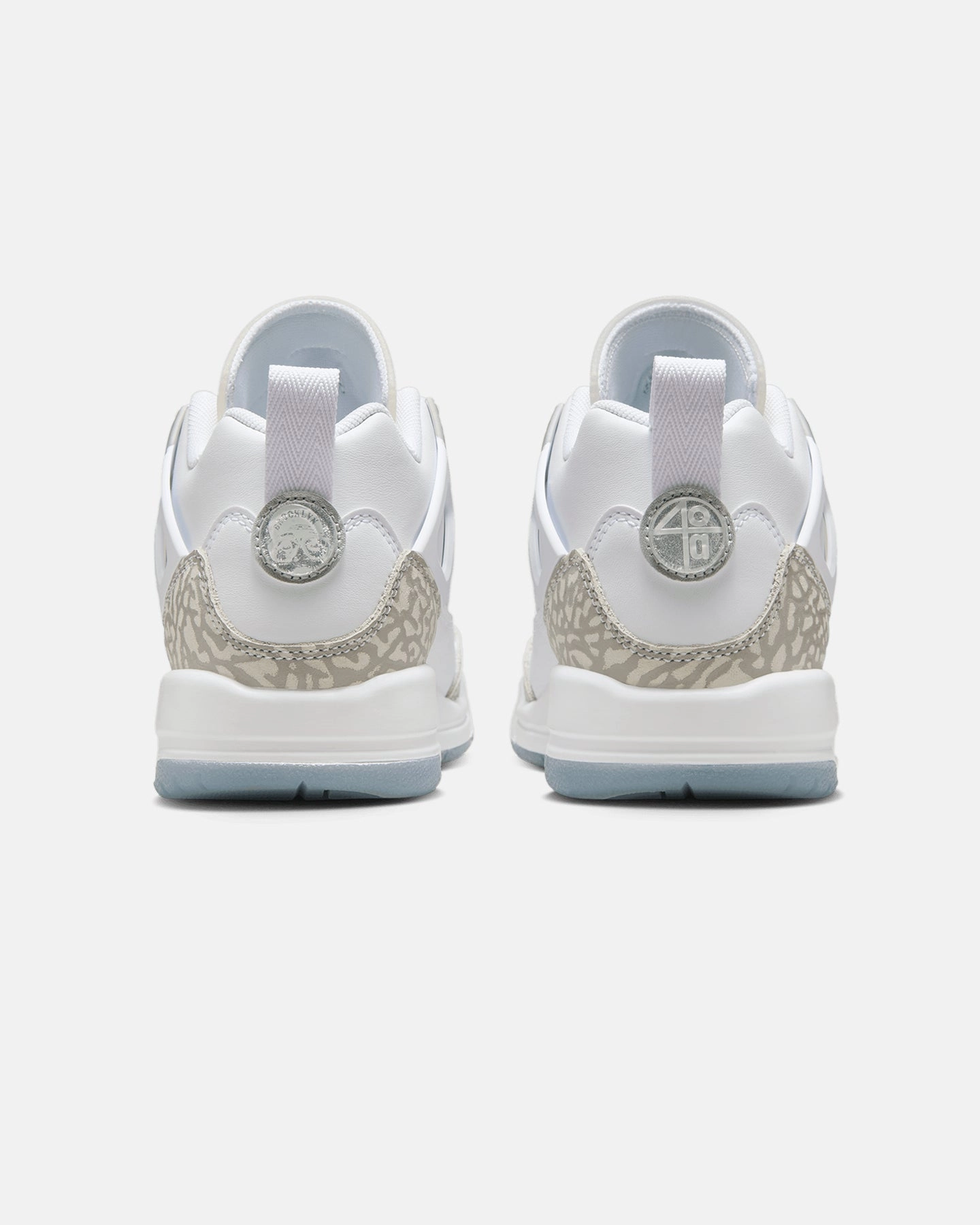 Jordan Kids' Spizike Low (GS) White/Neutral Grey-Metallic Silver most difficult Modern Cushioning