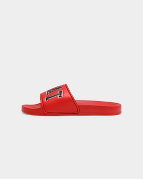 Goat Crew Arch Logo Slide Red/Black Sturdy Lacing System