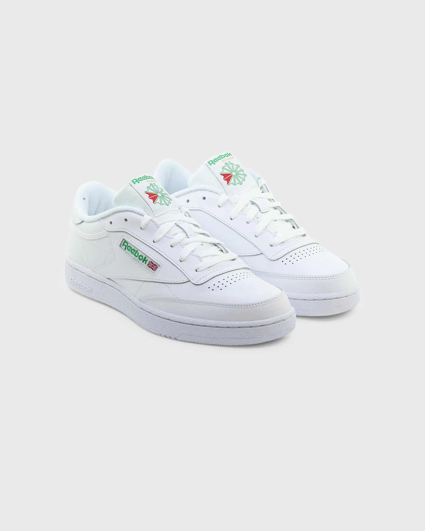 Reebok Club C 85 White/Green Cushioned Insole men