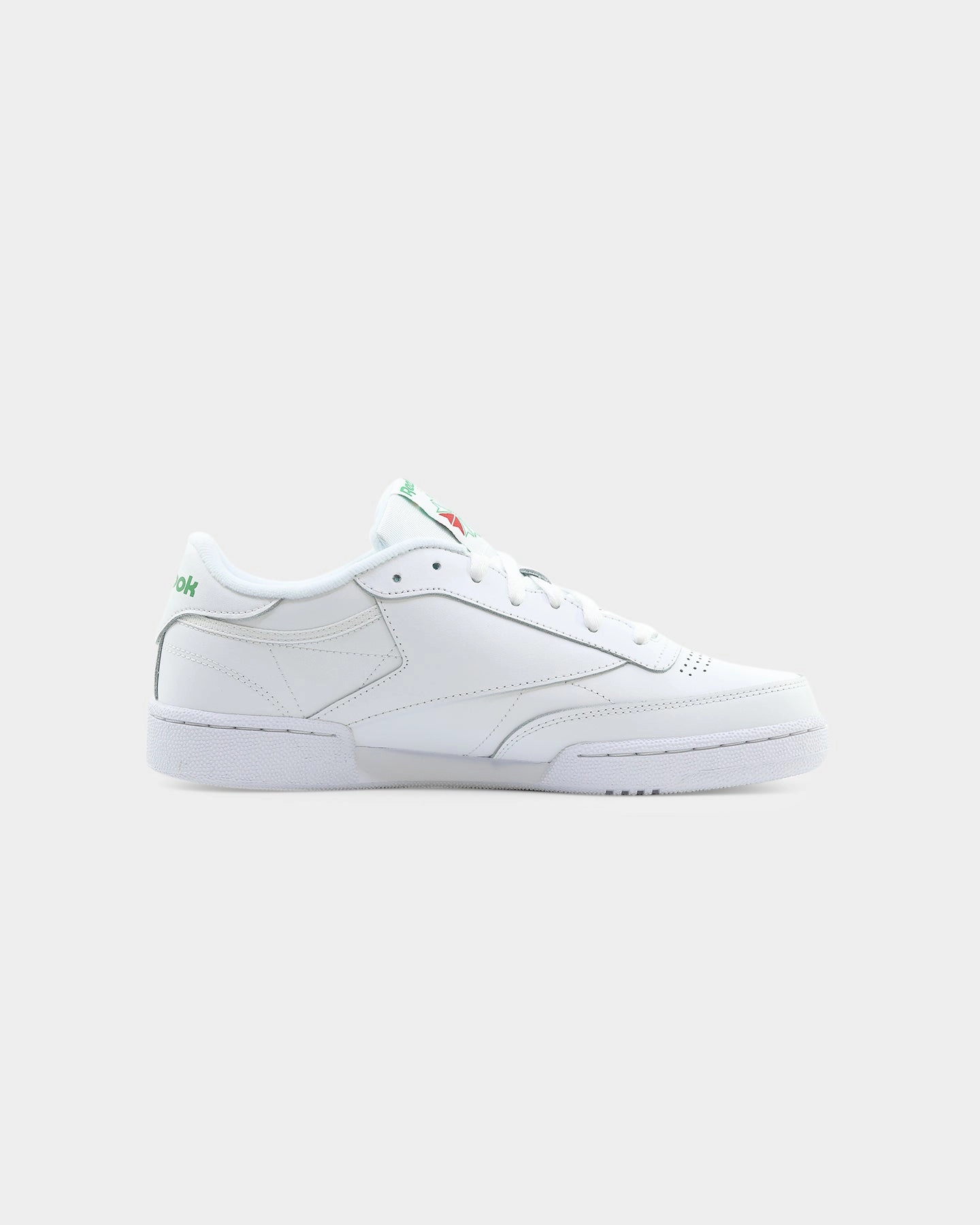 Reebok Club C 85 White/Green Seamless Knit Structure