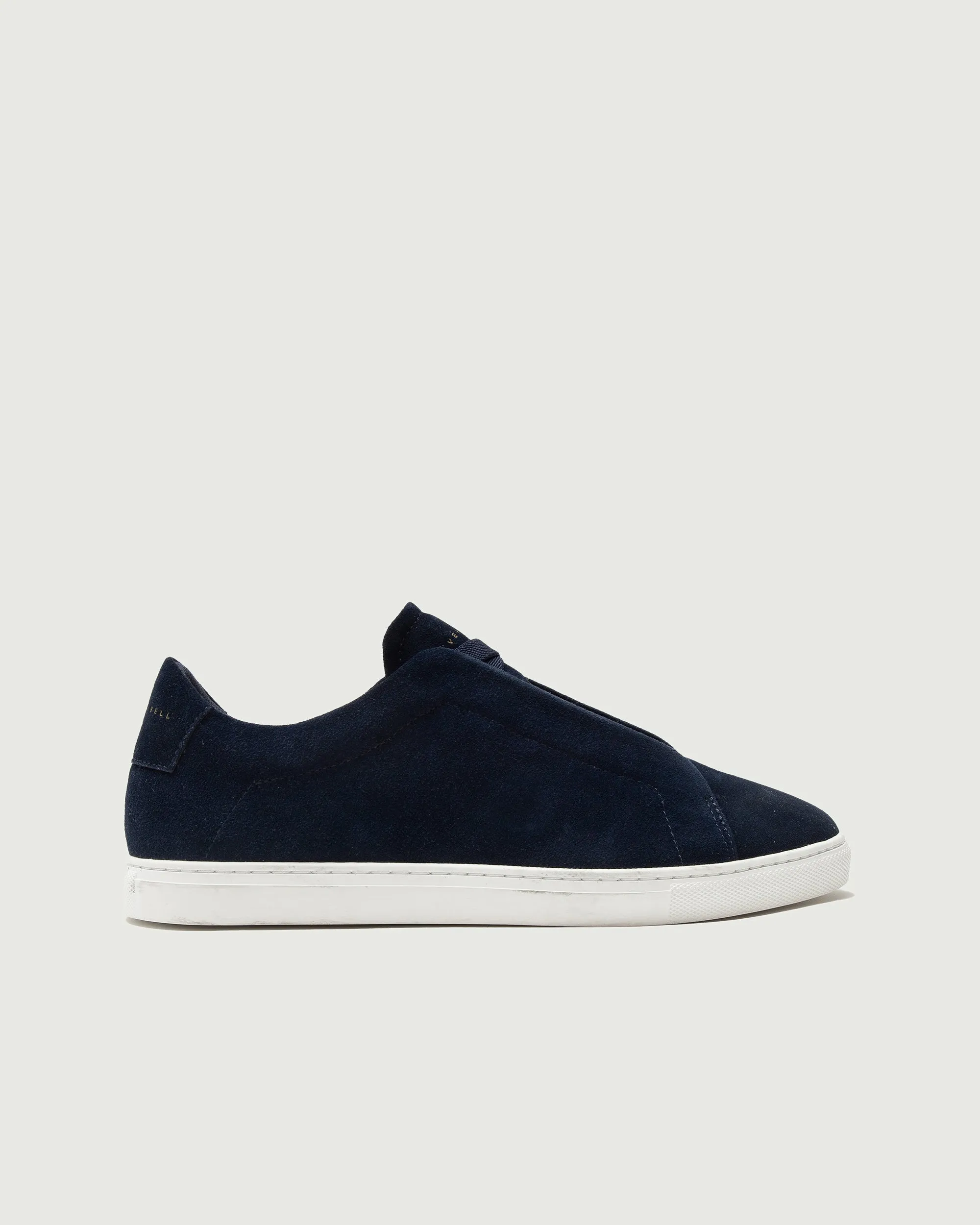 Breathable Footbed Low 1 Laceless | Navy Suede