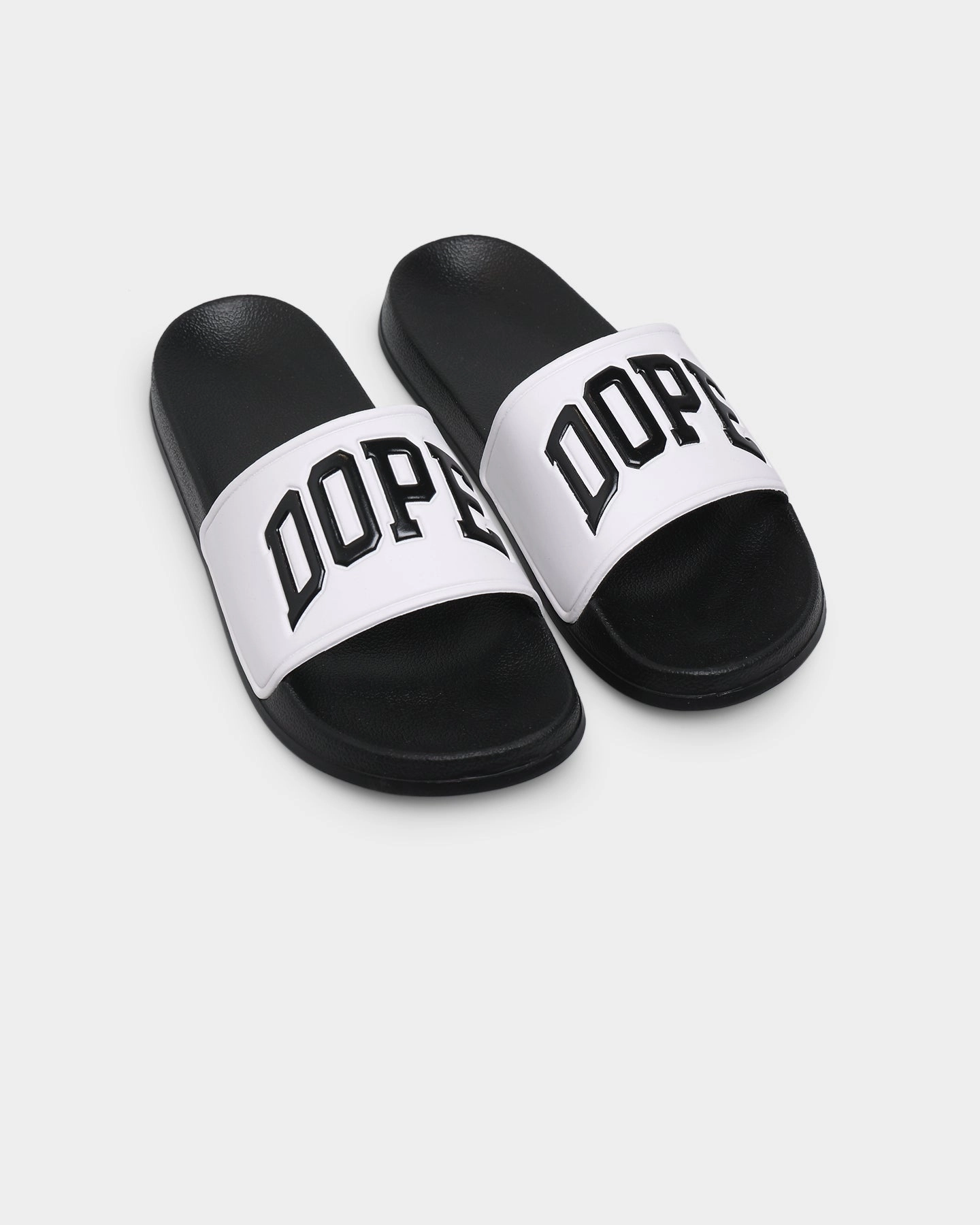 Dope Slides White/Black Active Wear Oxfords