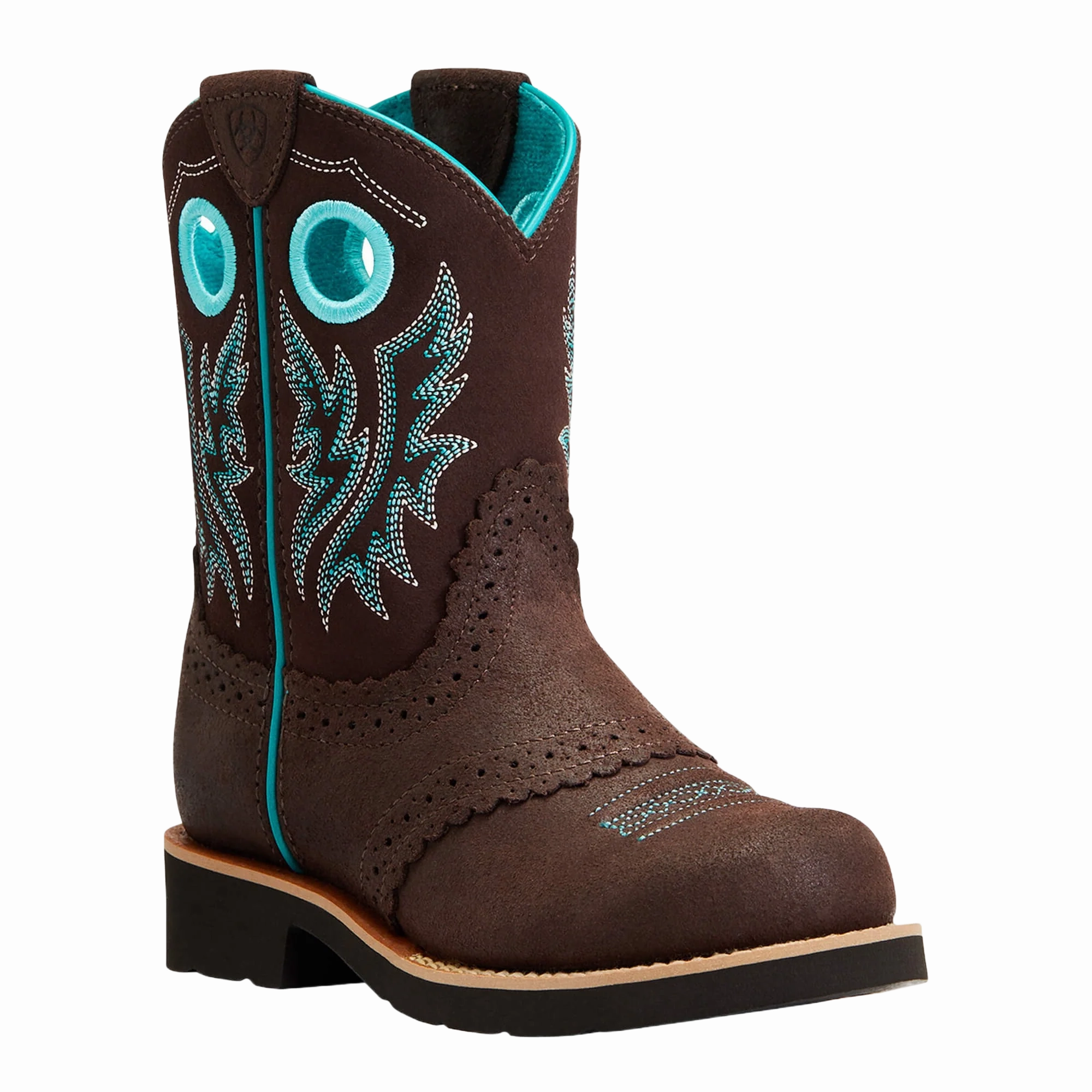 High Traction All Day Wear Ariat? Girl's Fatbaby? Cowgirl Royal Chocolate & Fudge Boots 10042537