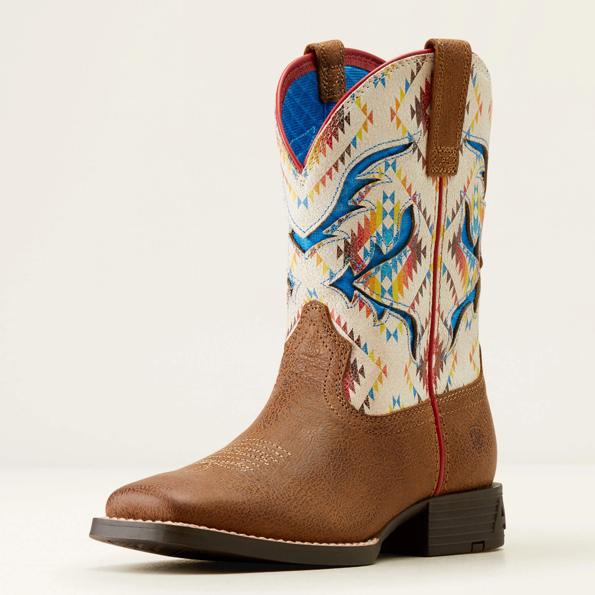 Western Pattern Anti Odor City Walking ARIAT KIDS' Style No. 10050882 San Angelo VentTEK Western Boot